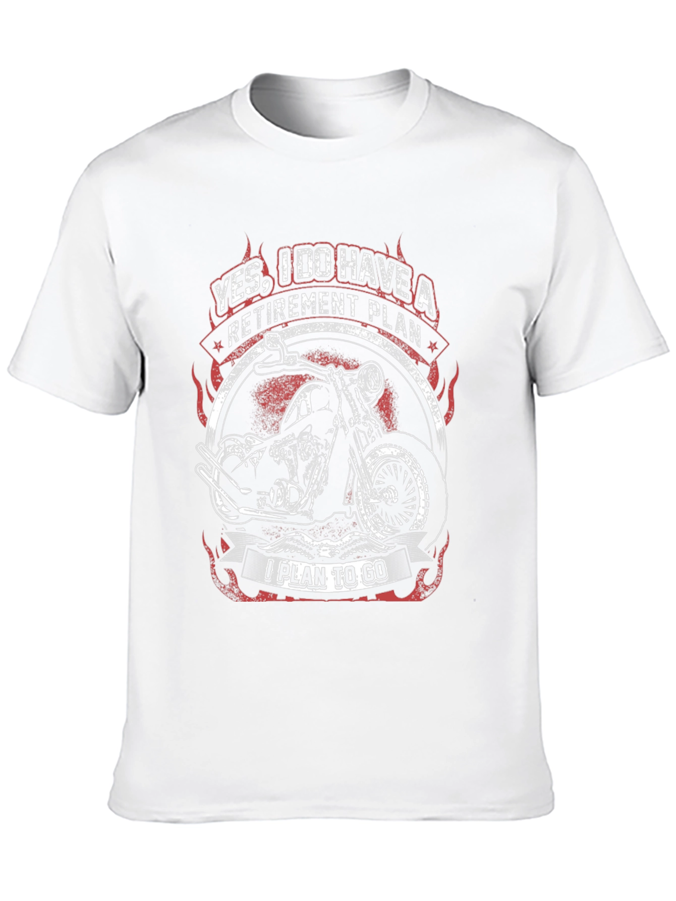Black Retirement Plan Motorcycle Graphic Tee view 10