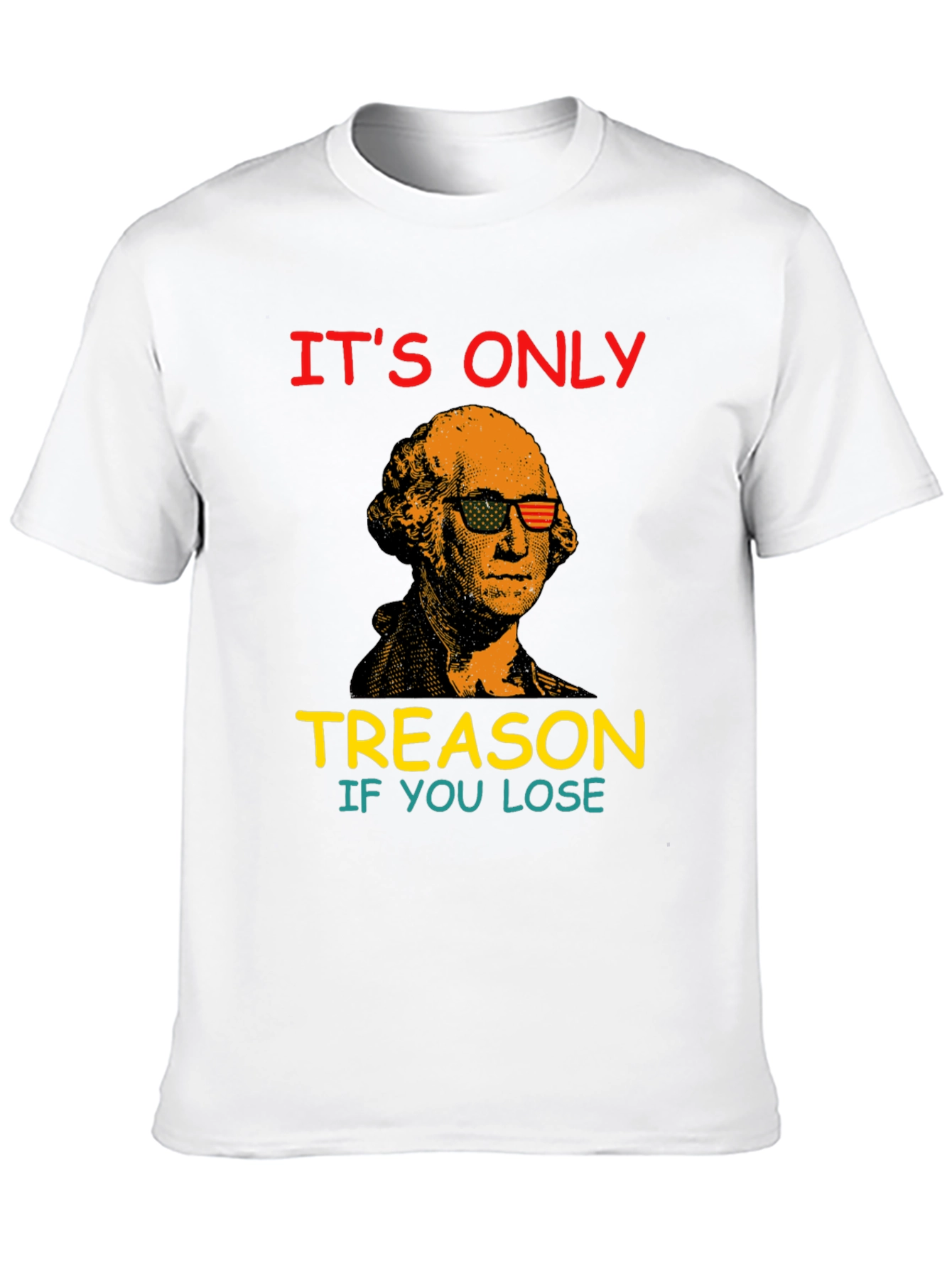 Black Funny George Washington Treason T-Shirt view 10