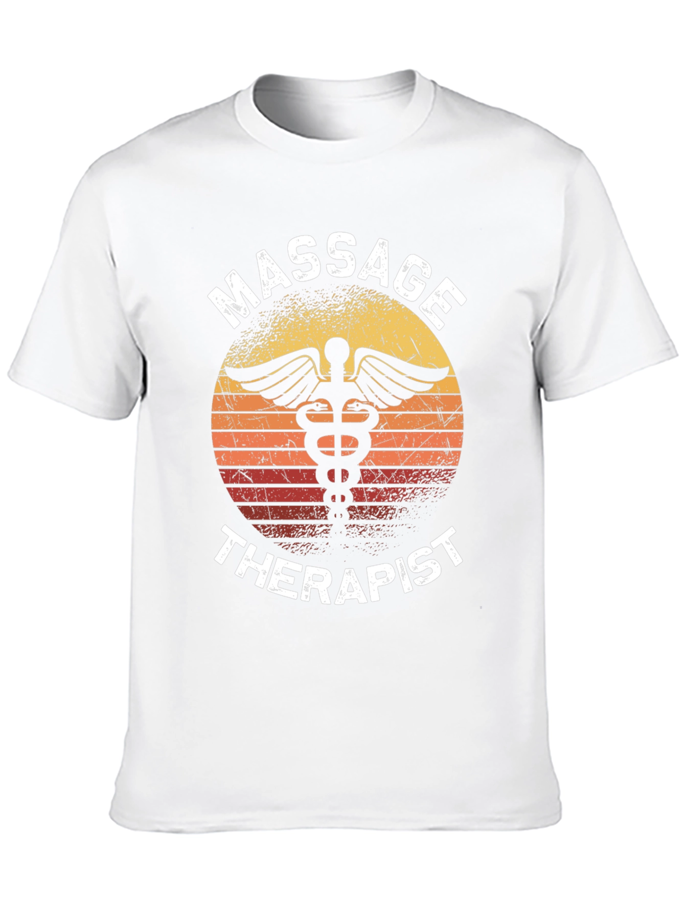 Black Massage Therapist Sunset T-Shirt view 10