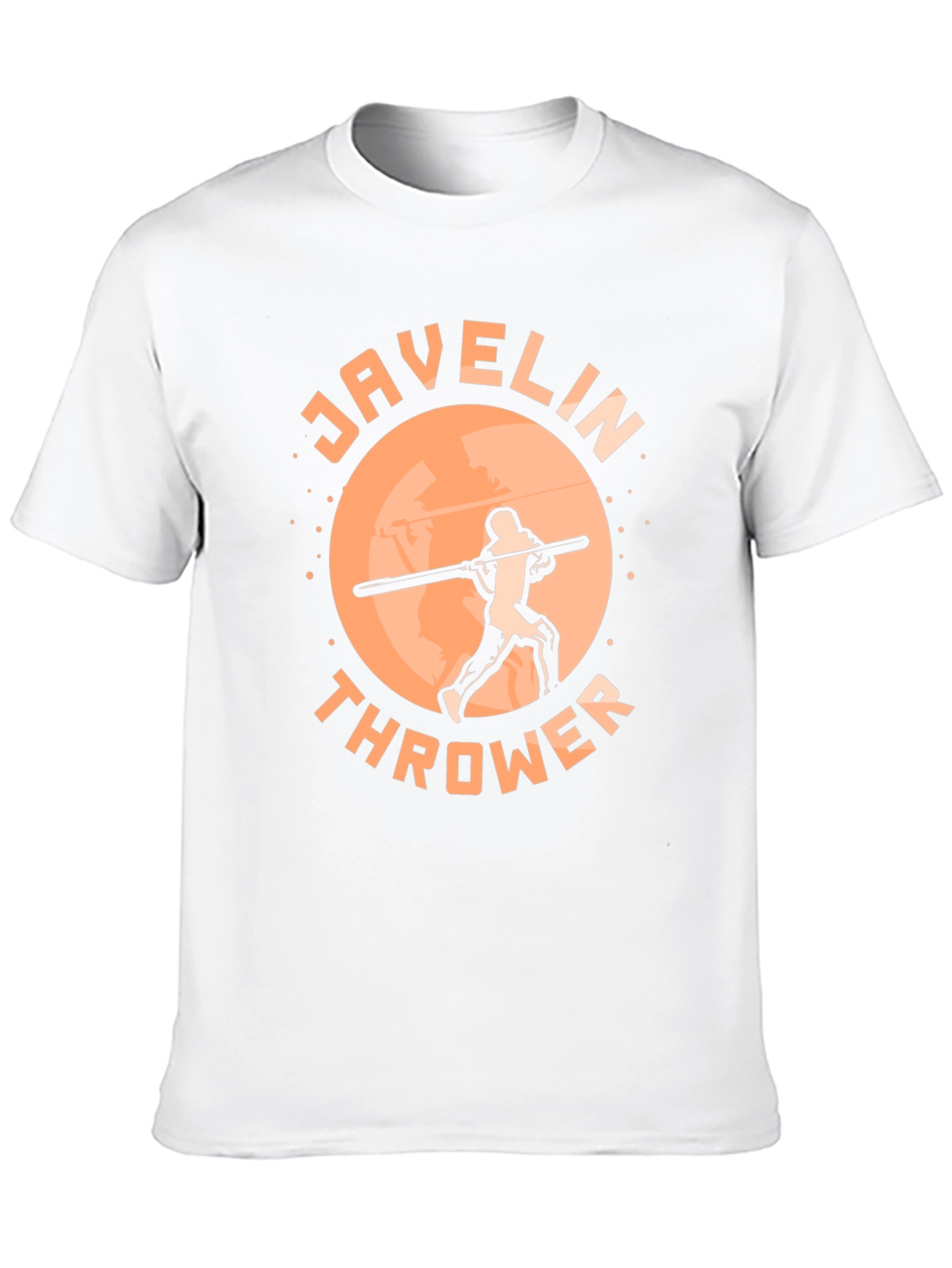 Black Javelin Thrower Graphic Tee - Sporty Black T-Shirt view 10