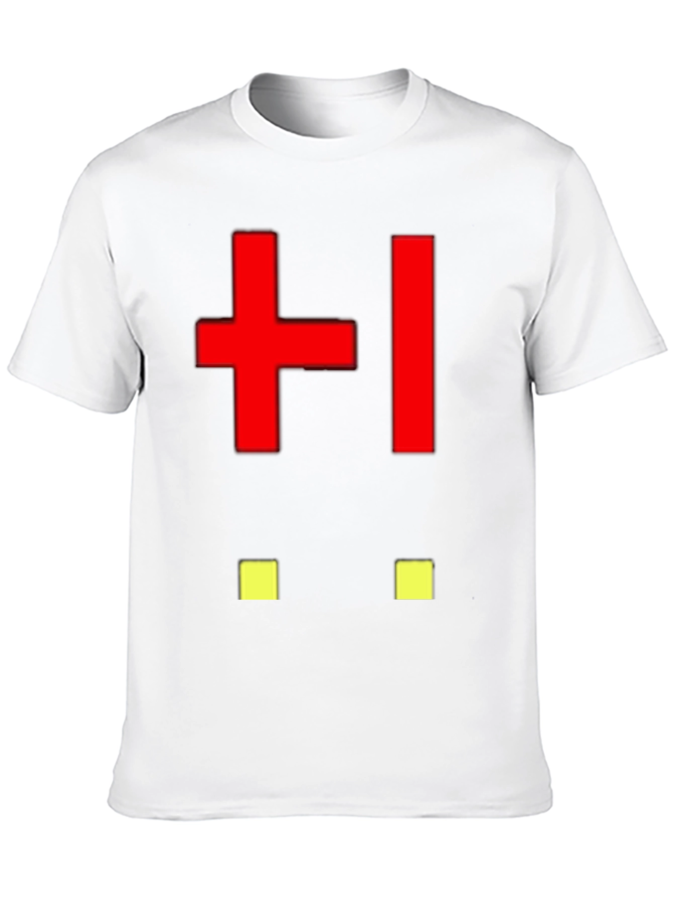 Black Abstract Pixelated Face Black T-Shirt view 10