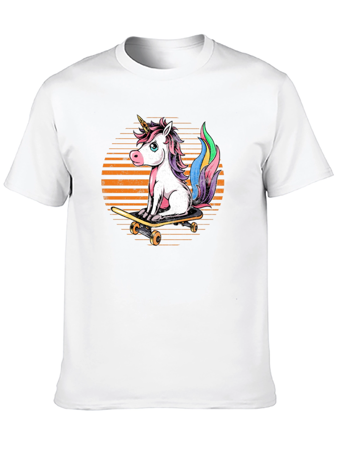 Black Unicorn Skateboarder Graphic Tee - Fun Style view 10