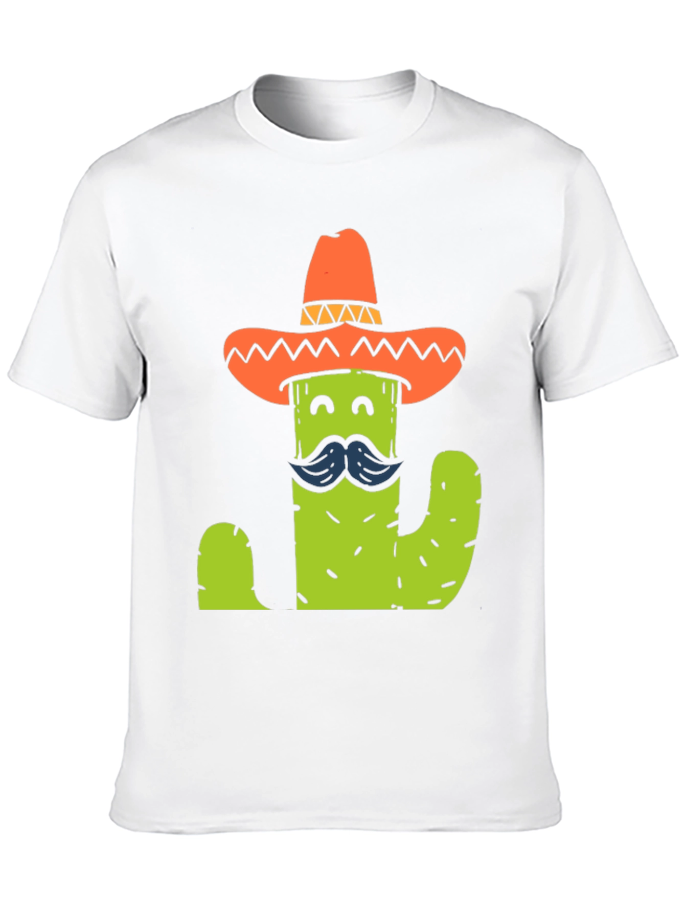 Black Cactus Sombrero T-Shirt - Funny Graphic Tee view 10
