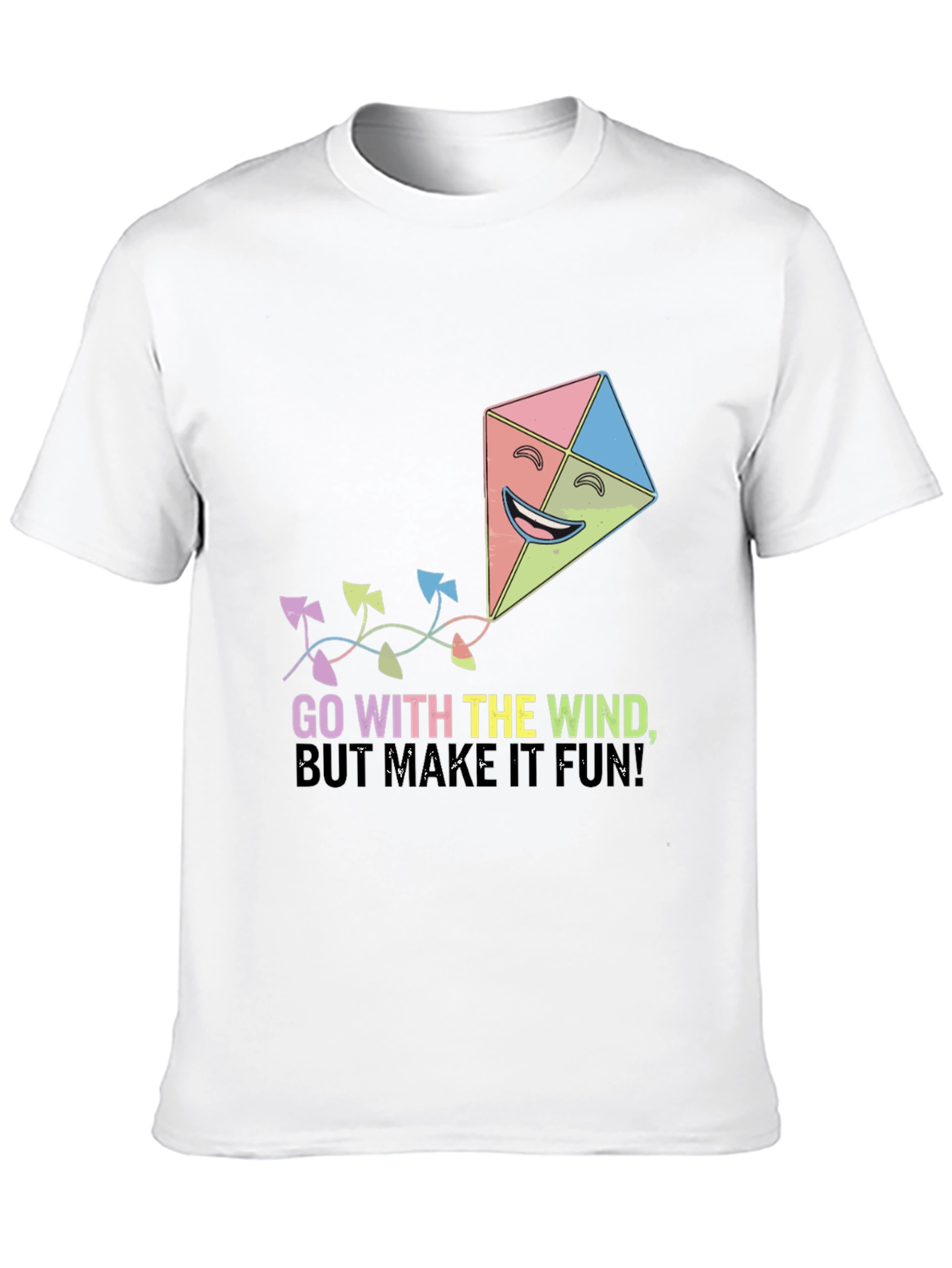 Black Go With The Wind Kite T-Shirt view 10