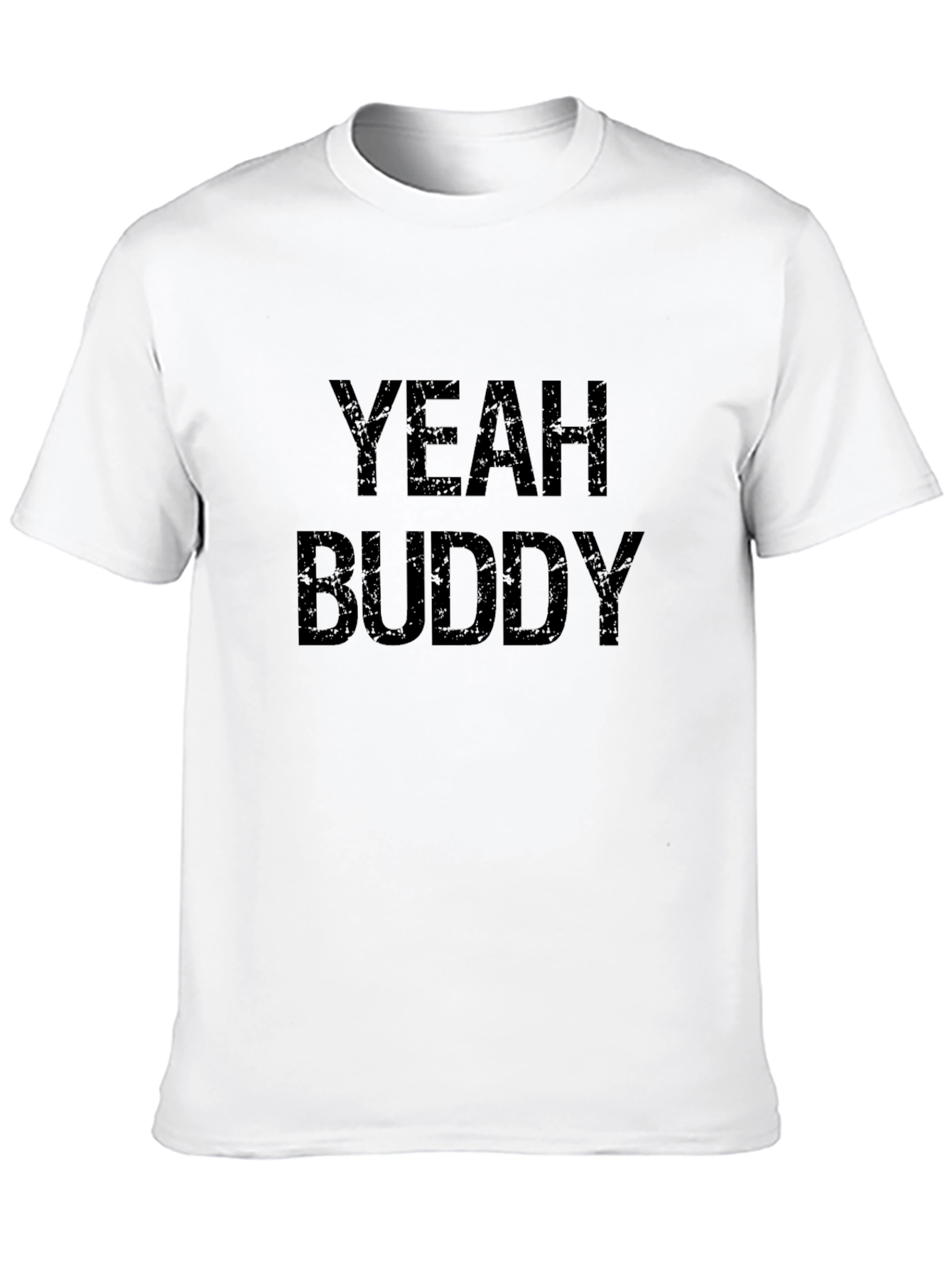 Black Yeah Buddy Graphic T-Shirt - Black Cotton Tee view 10