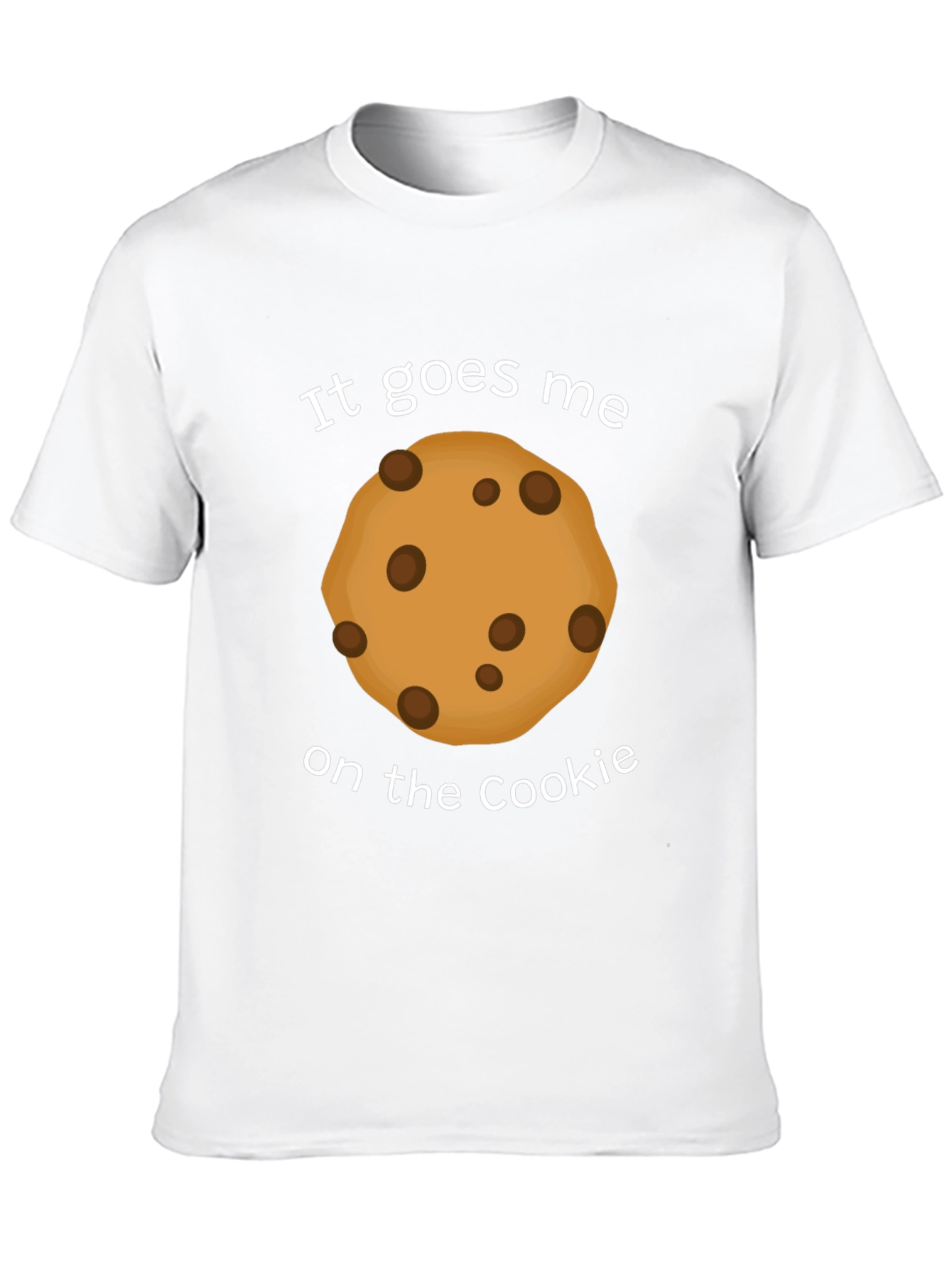Black It Goes Me on the Cookie Funny T-Shirt view 10