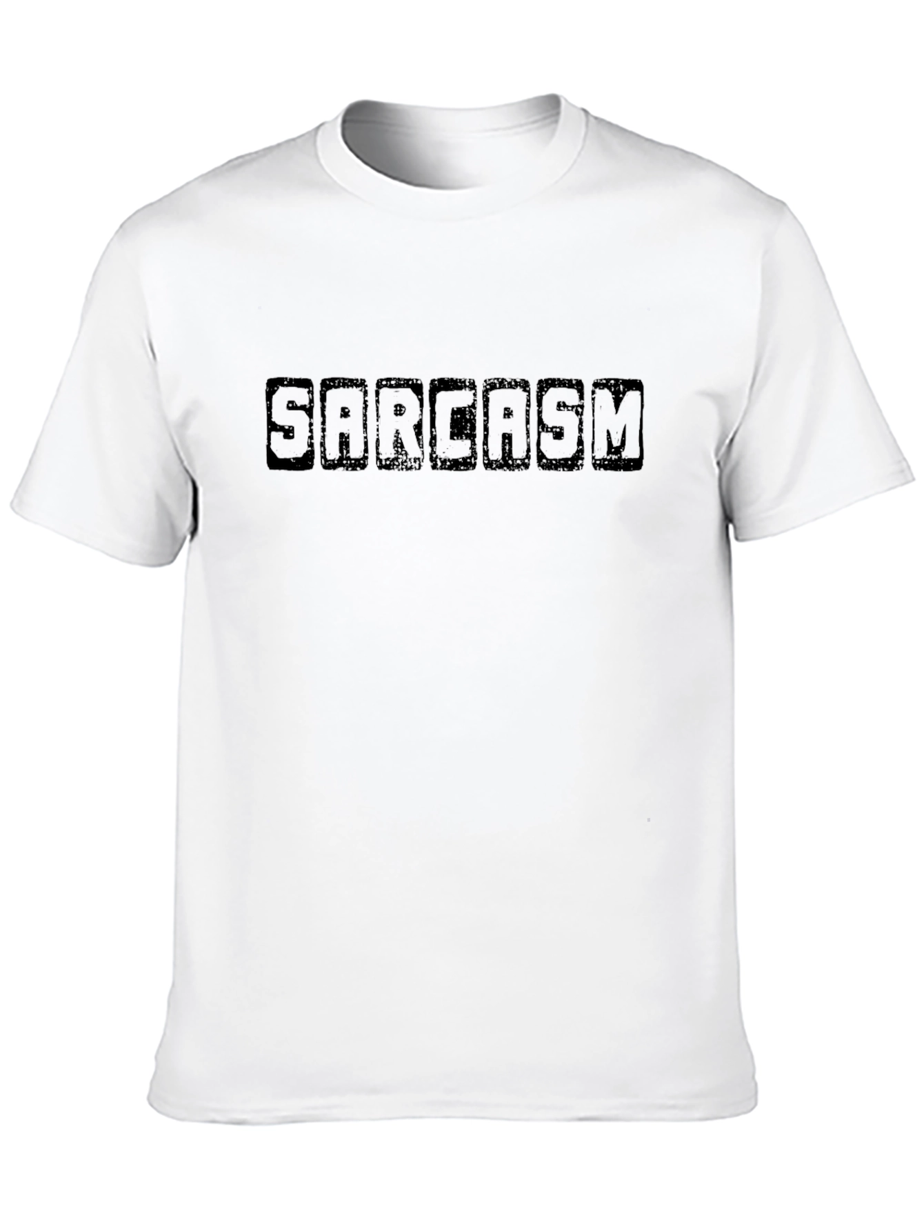 Black Sarcasm Black Graphic Tee - Men's Casual T-Shirt view 10