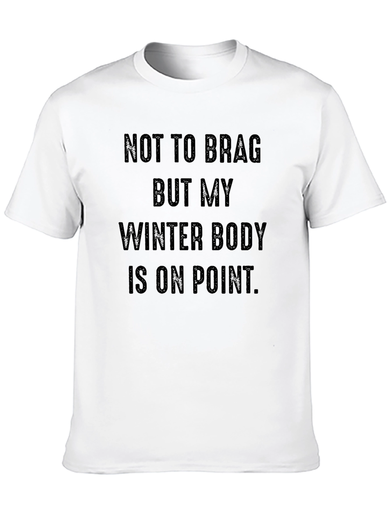 Black Winter Body Funny Graphic T-Shirt view 10