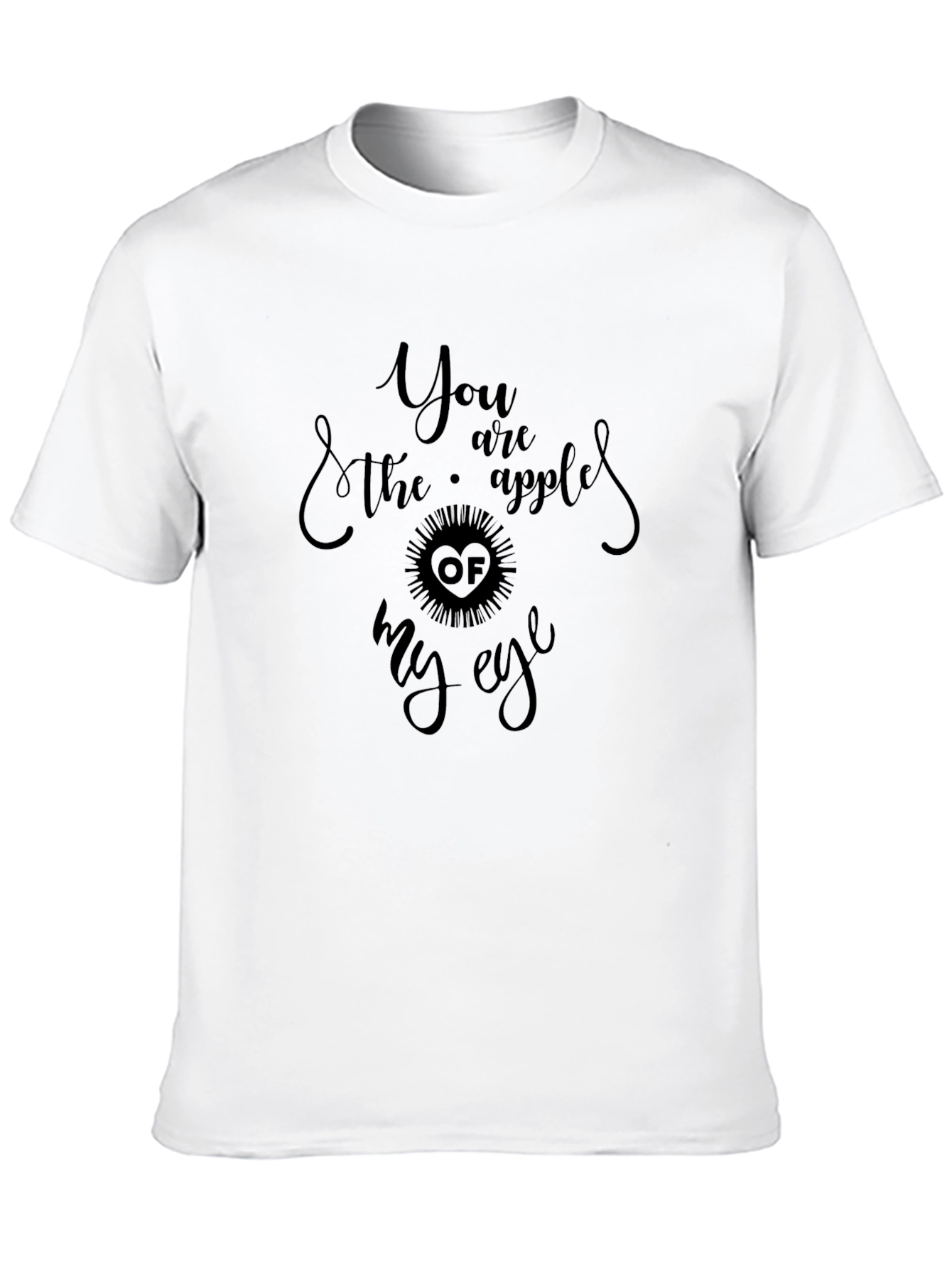 Black You are the Apple of My Eye Graphic Tee view 10