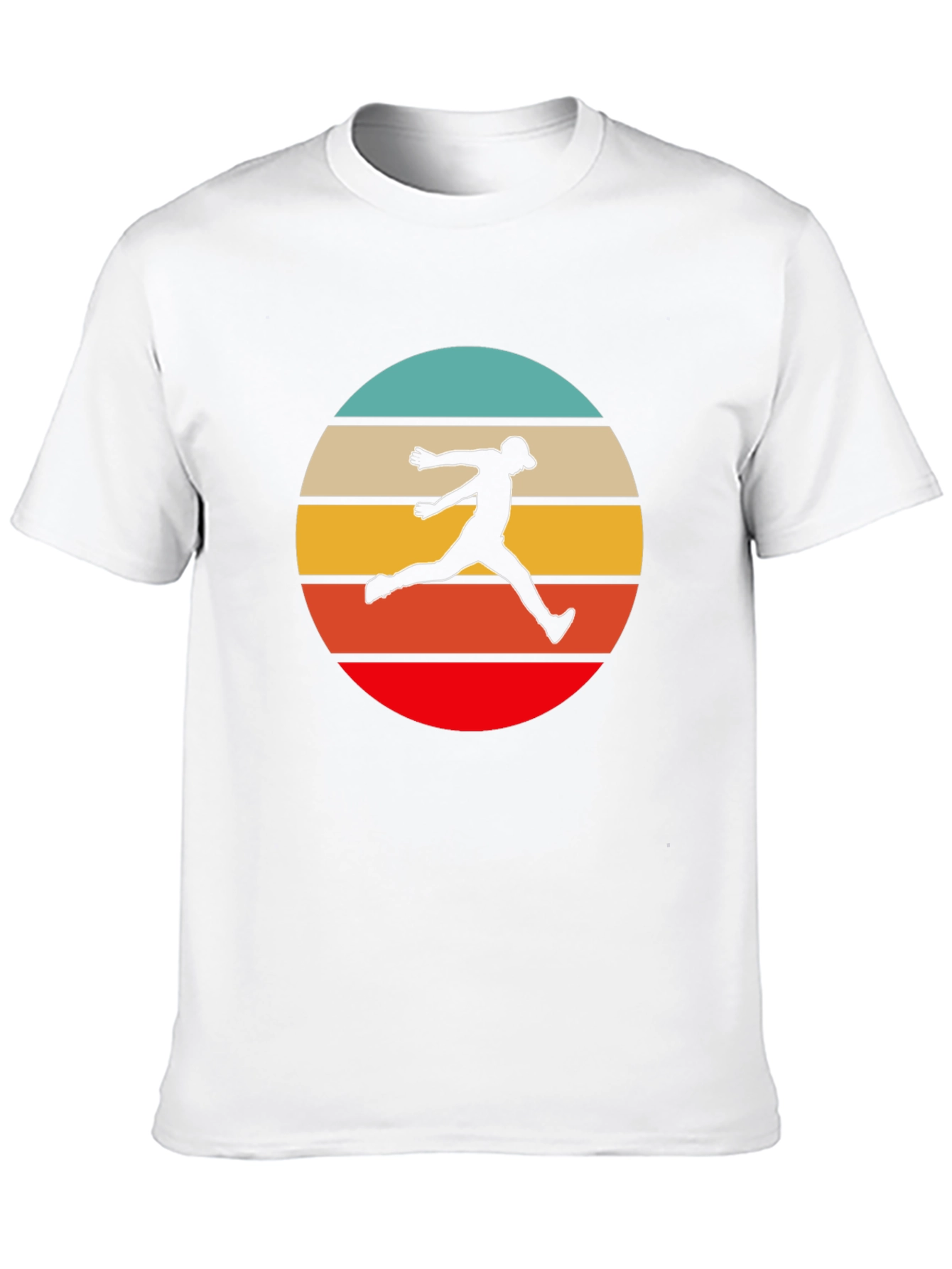 Black Retro Runner T-Shirt - Vintage Style Athletic Tee view 10
