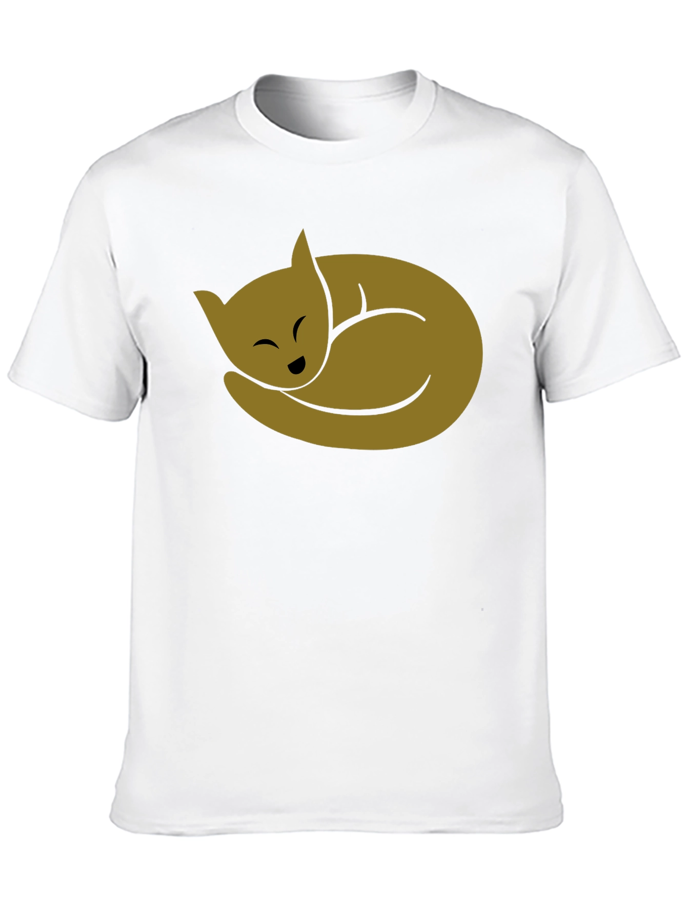 Black Cozy Cat Black T-Shirt - Soft Cotton Blend view 10