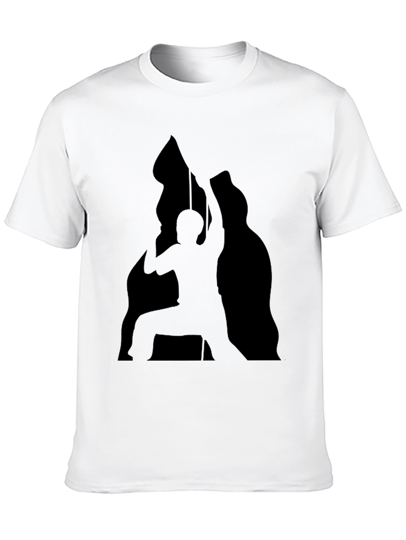 Black Silhouette Climber Black T-Shirt view 10