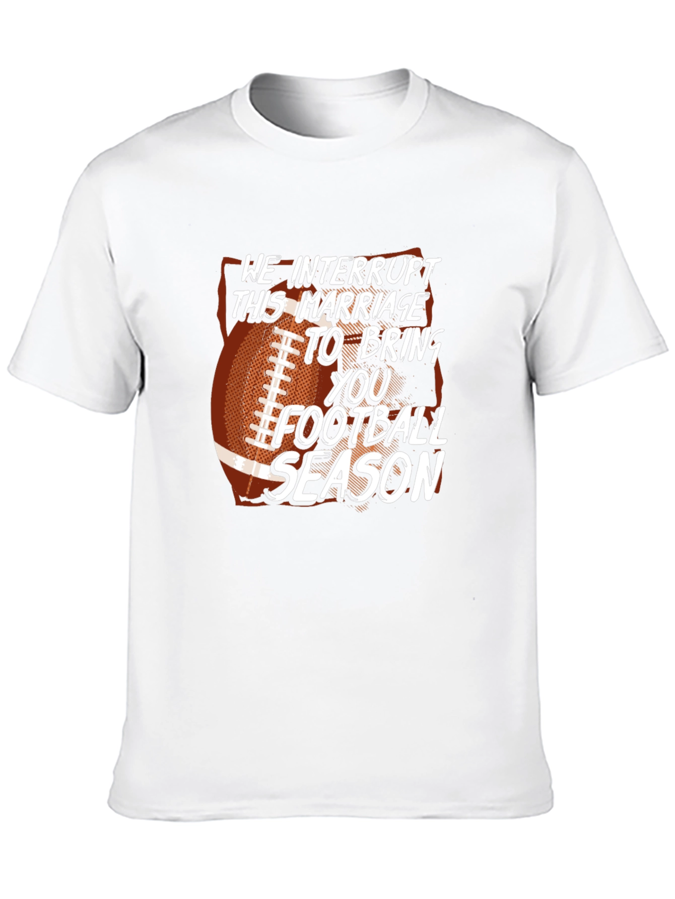 Black Funny Football Season T-Shirt Marriage Interrupted view 10