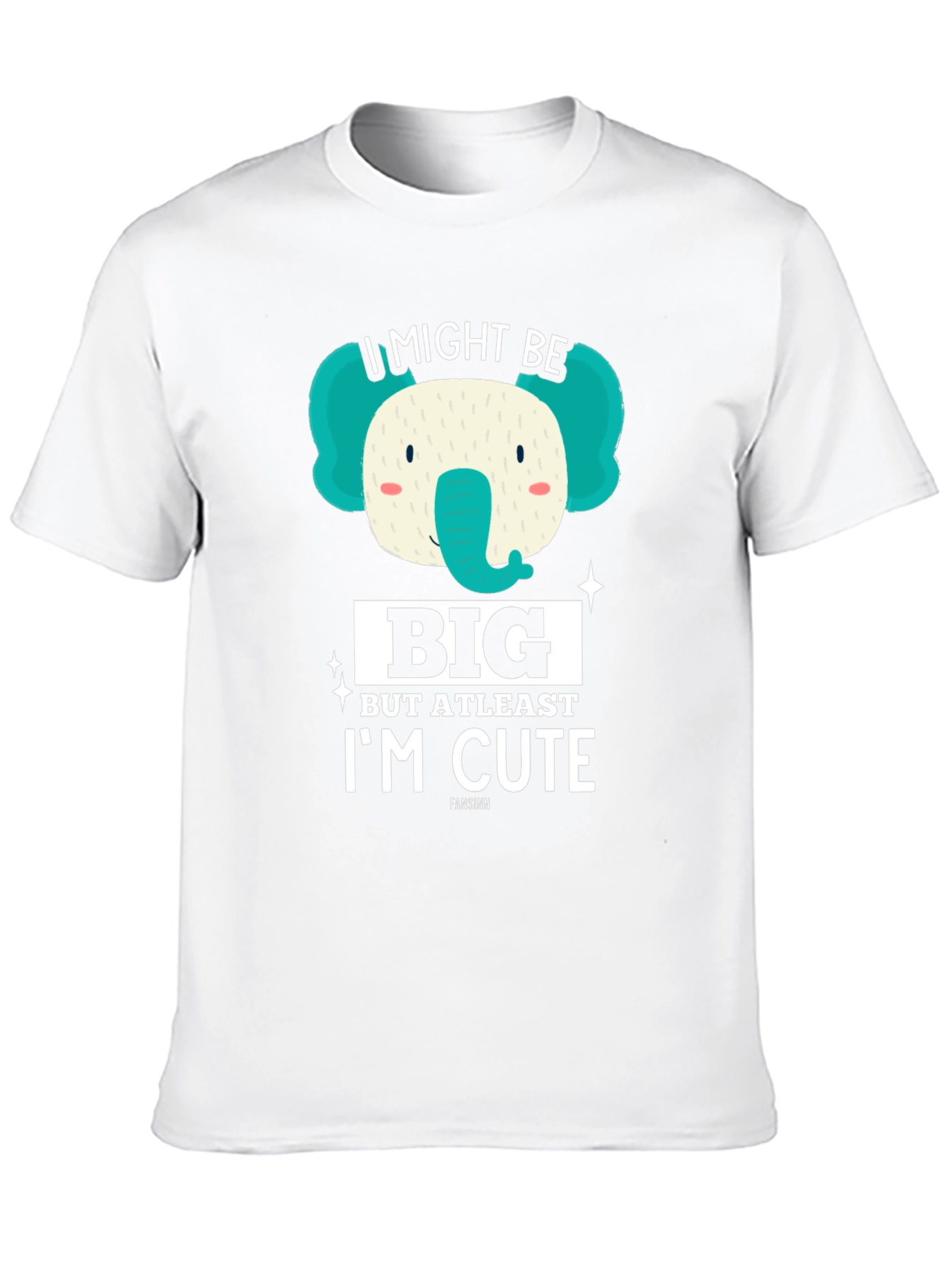 Black I Might Be Big But At Least I'm Cute Elephant T-Shirt view 10