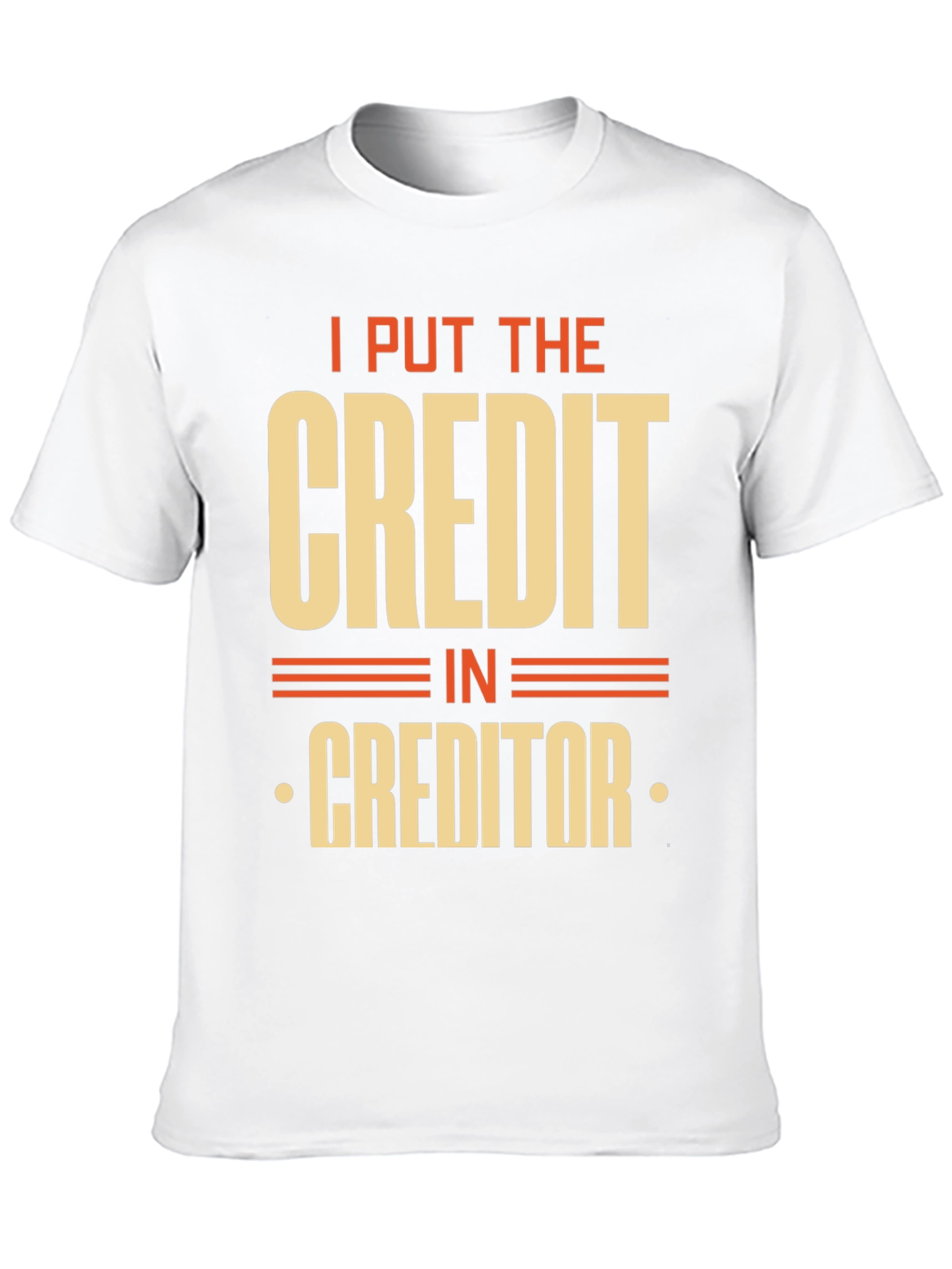 Black Credit Creditor Funny Graphic T-Shirt view 10