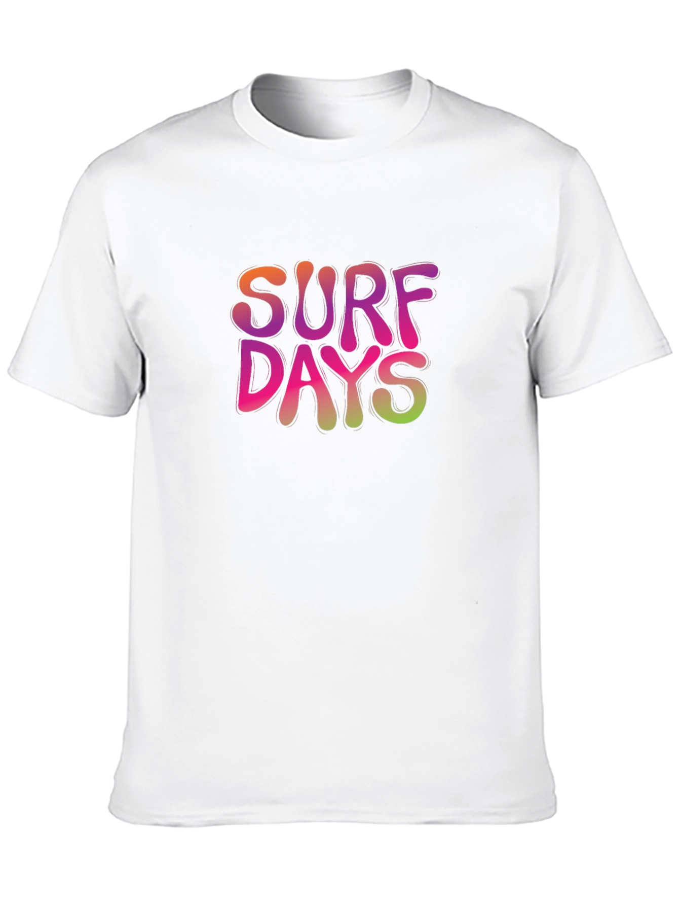 Black Surf Days Graphic Tee - Black Cotton T-Shirt view 10