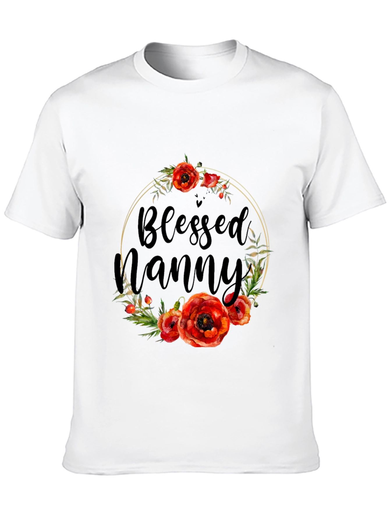 Blessed Nanny Floral T-Shirt - Stylish Comfort - 10