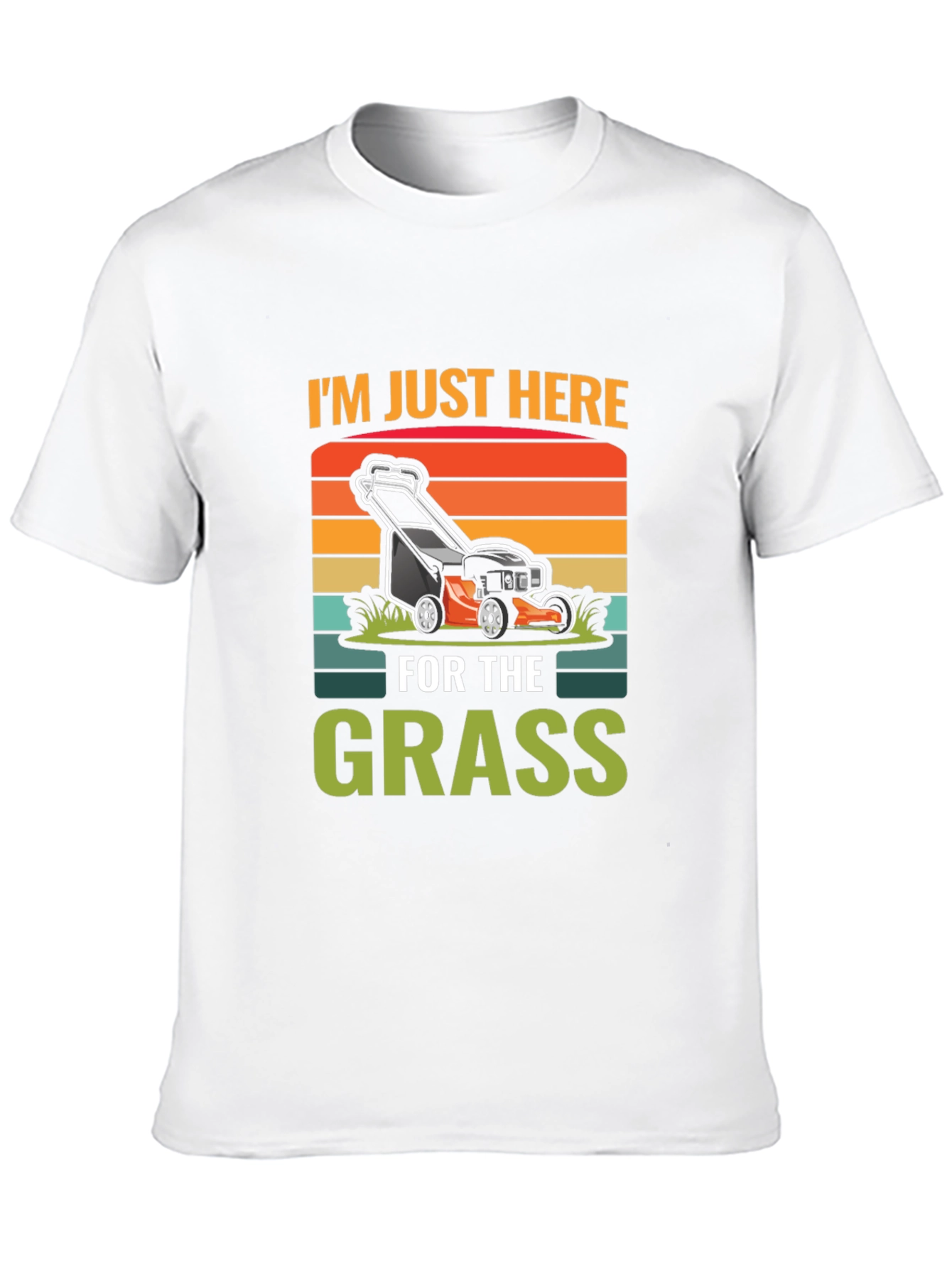 Black I'm Just Here For The Grass T-Shirt view 10