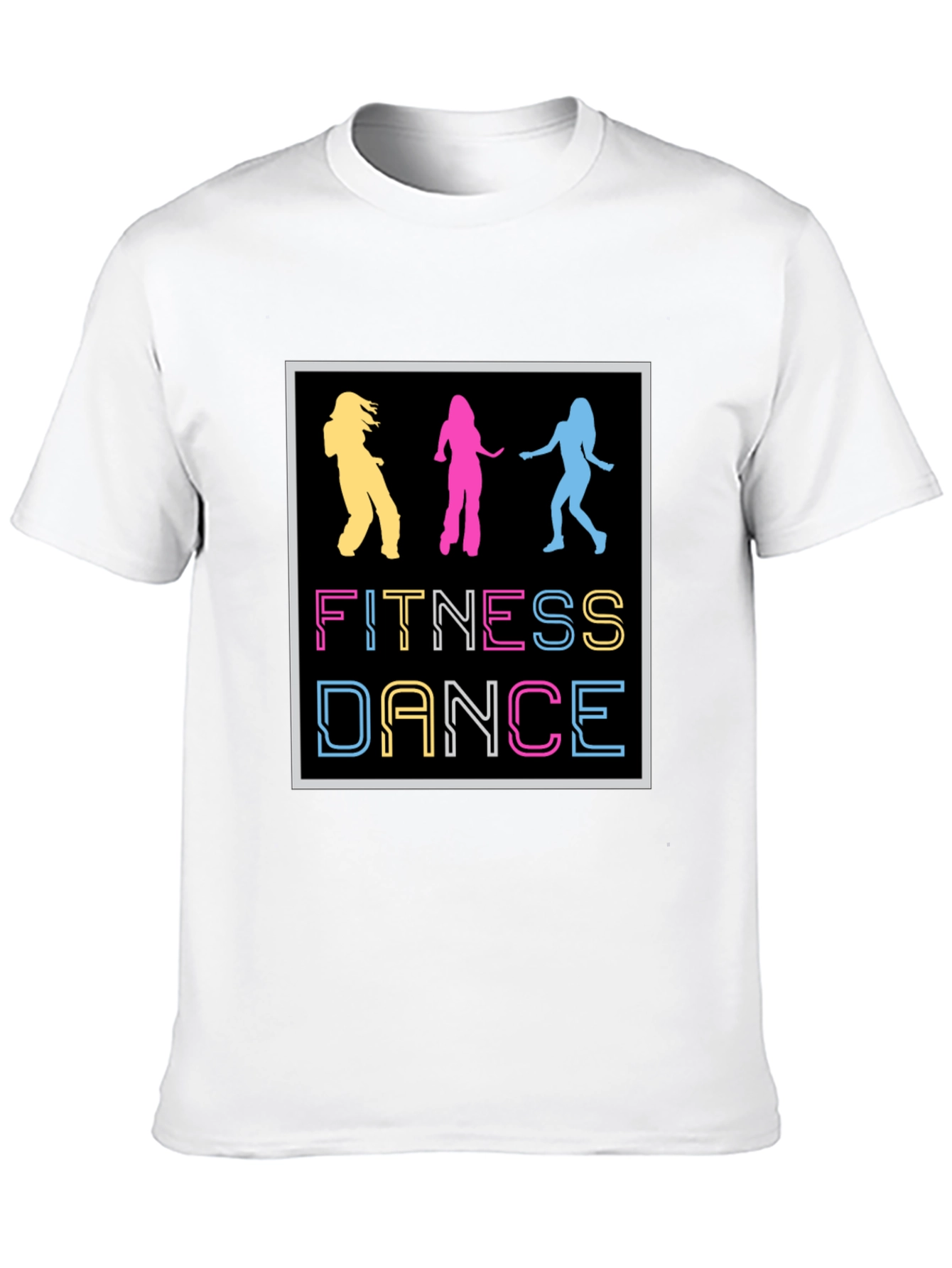 Black Fitness Dance Graphic T-Shirt view 10