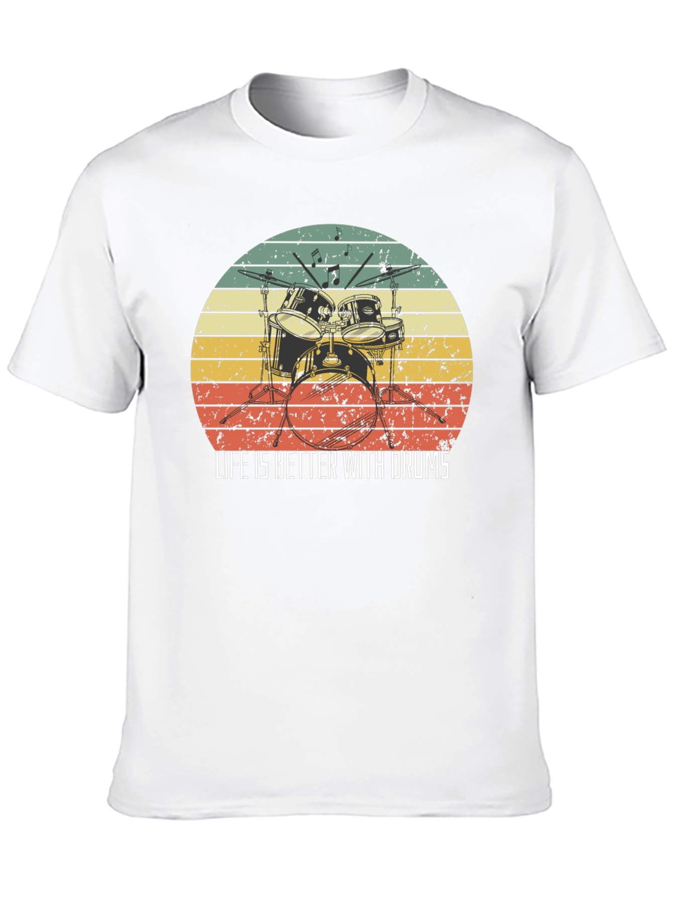 Black Life is Better With Drums Black T-Shirt view 10