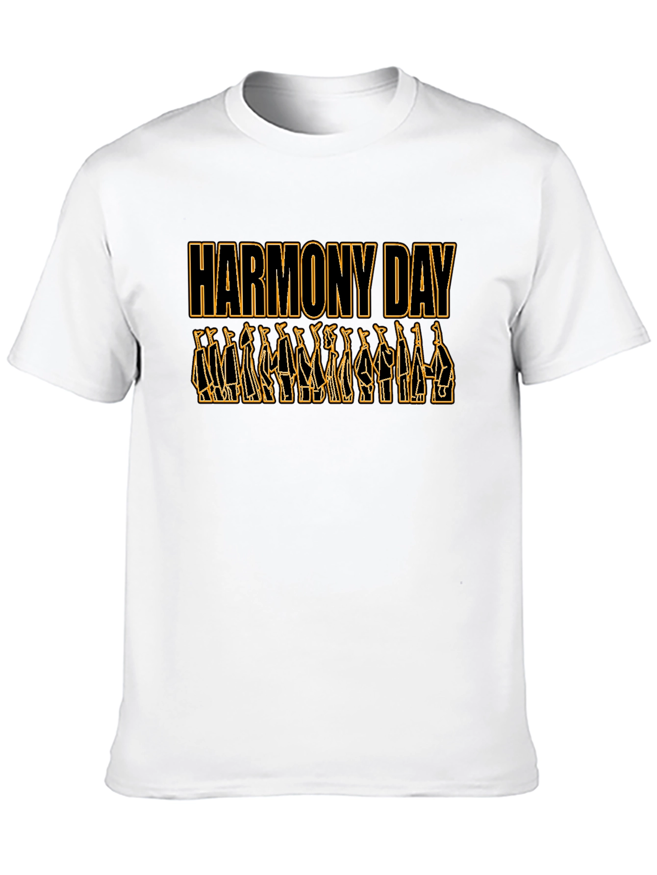 Black Harmony Day Black T-Shirt view 10