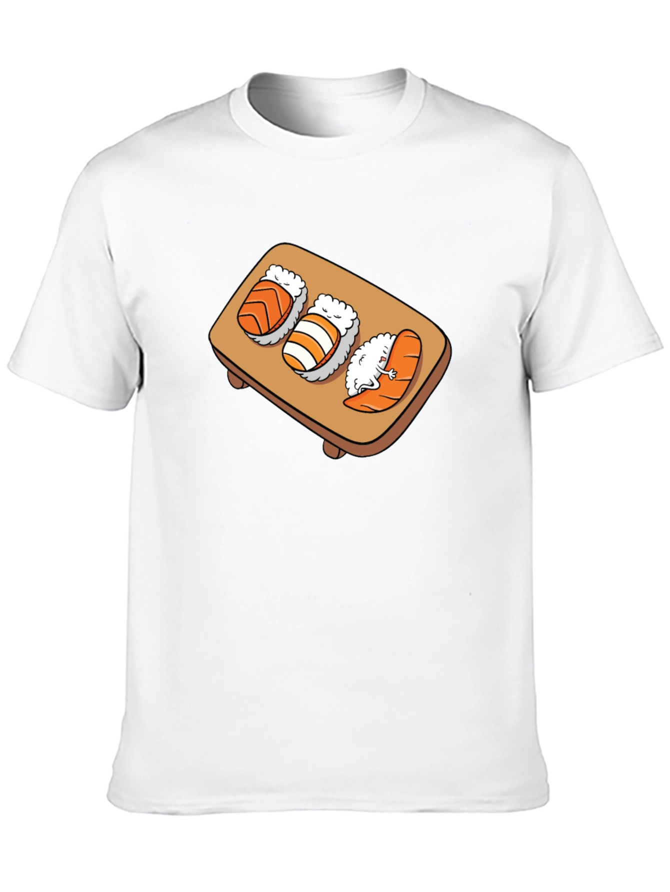 Black Sushi Graphic Black T-Shirt view 10