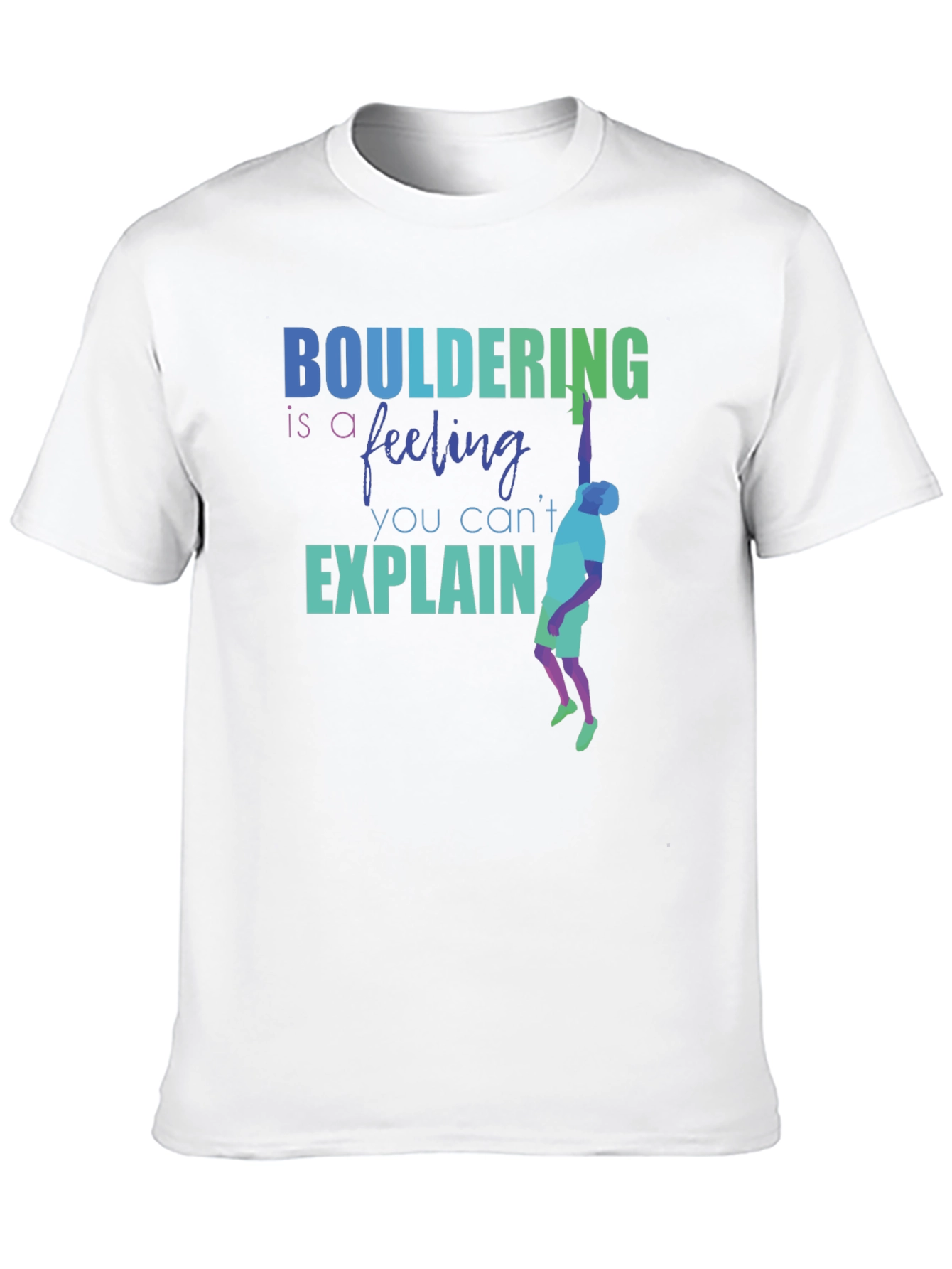 Black Bouldering Feeling Graphic Tee | Rock Climbing Shirt view 10