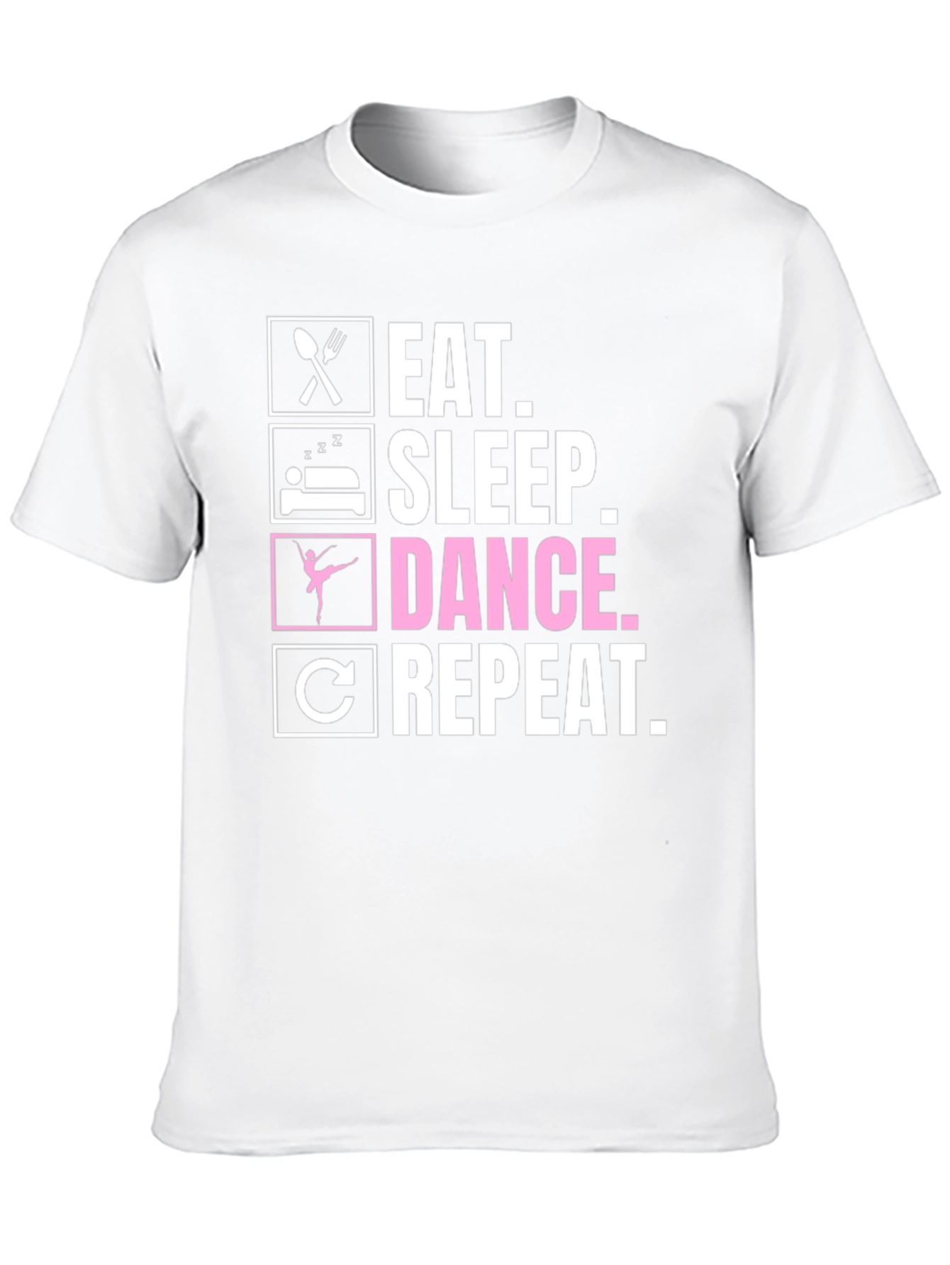Black Eat Sleep Dance Repeat T-Shirt view 10