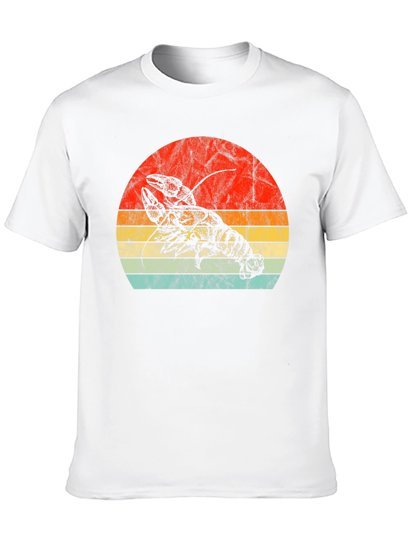 Black Retro Lobster Sunset Graphic Tee - Black view 10