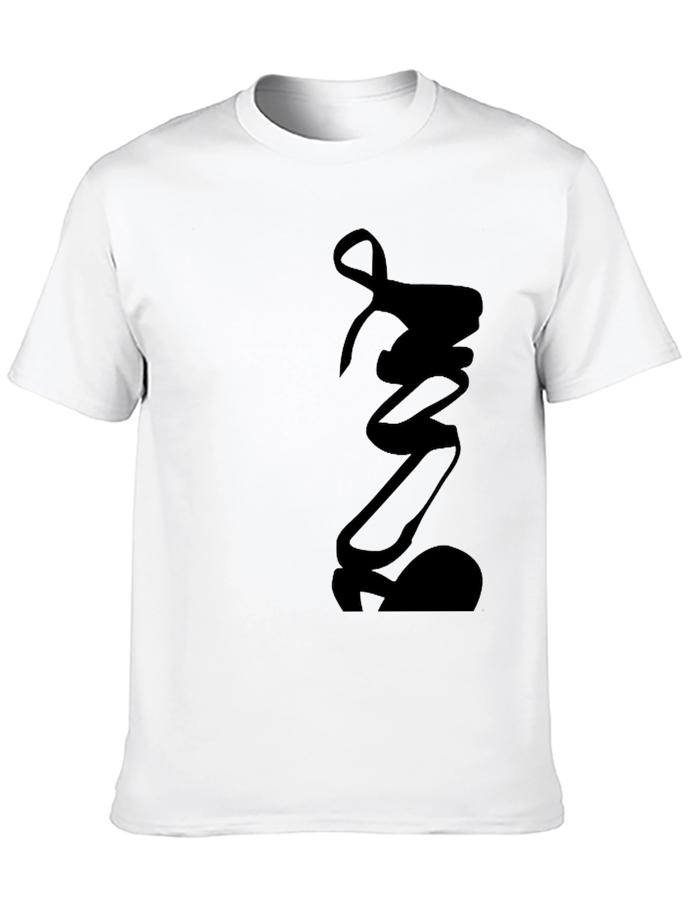 Black Modern Black Graphic Tee - Unique Design view 10