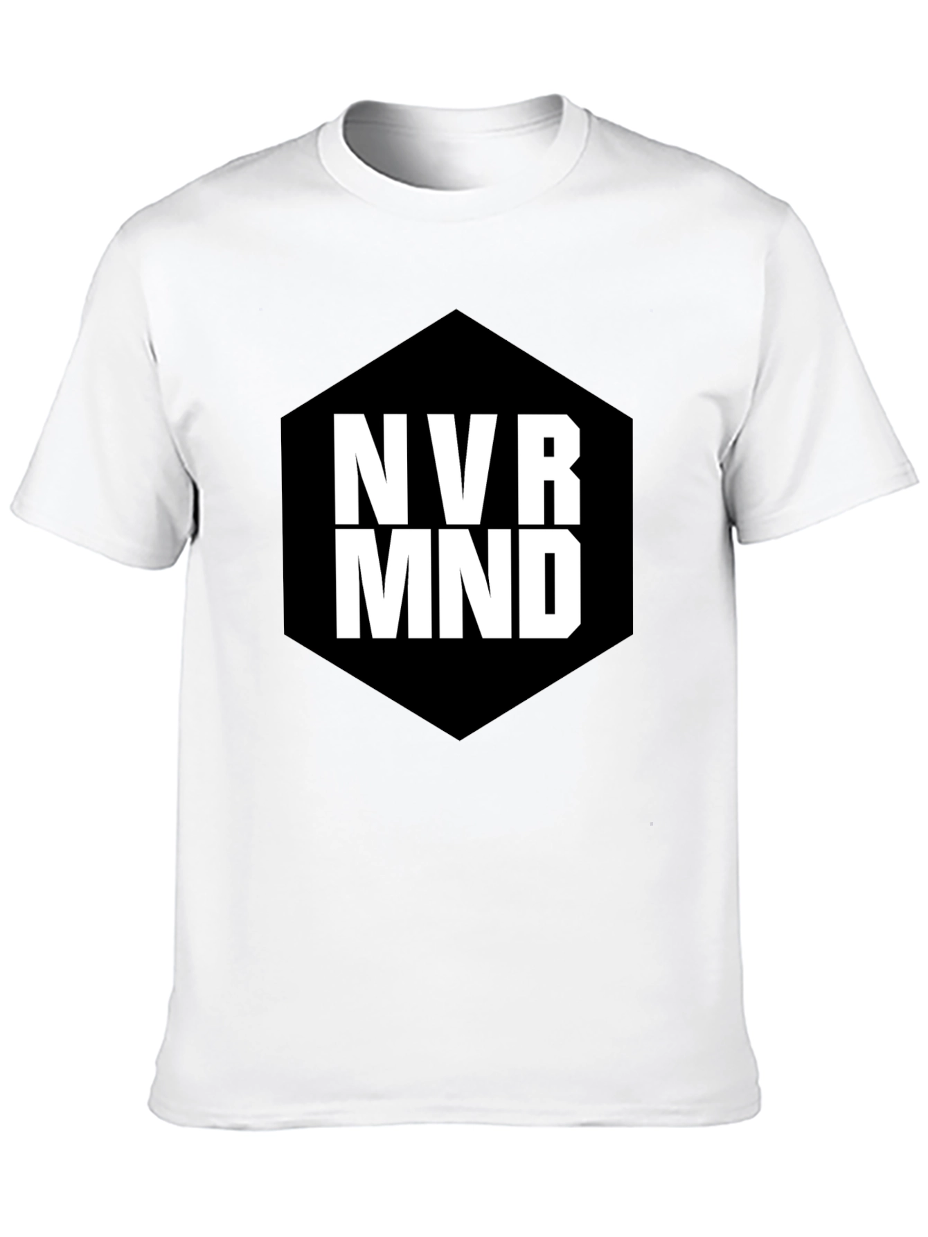 Black NVR MND Black Graphic T-Shirt - Modern Tee view 10