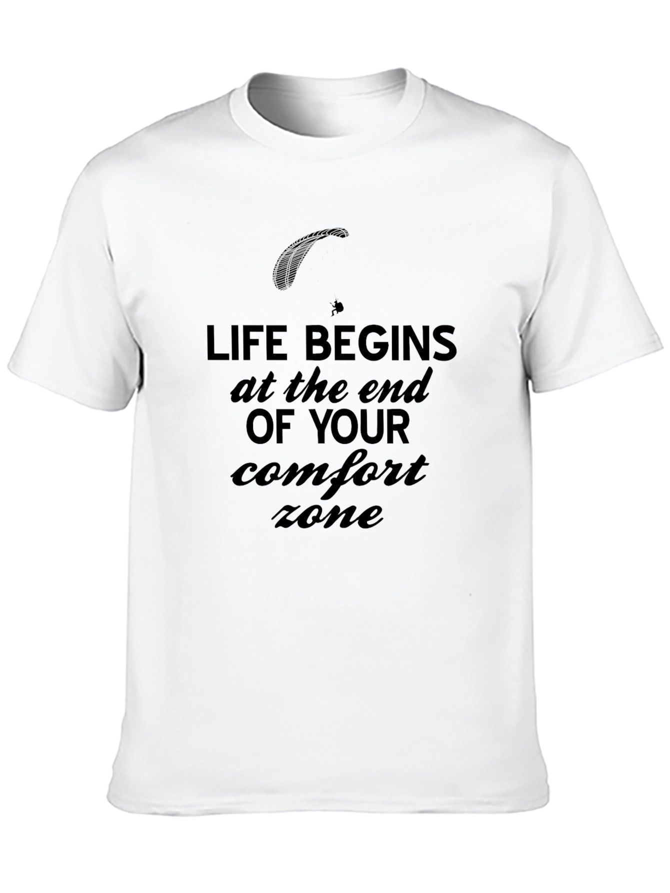 Black Life Begins at the End of Your Comfort Zone T-Shirt view 10