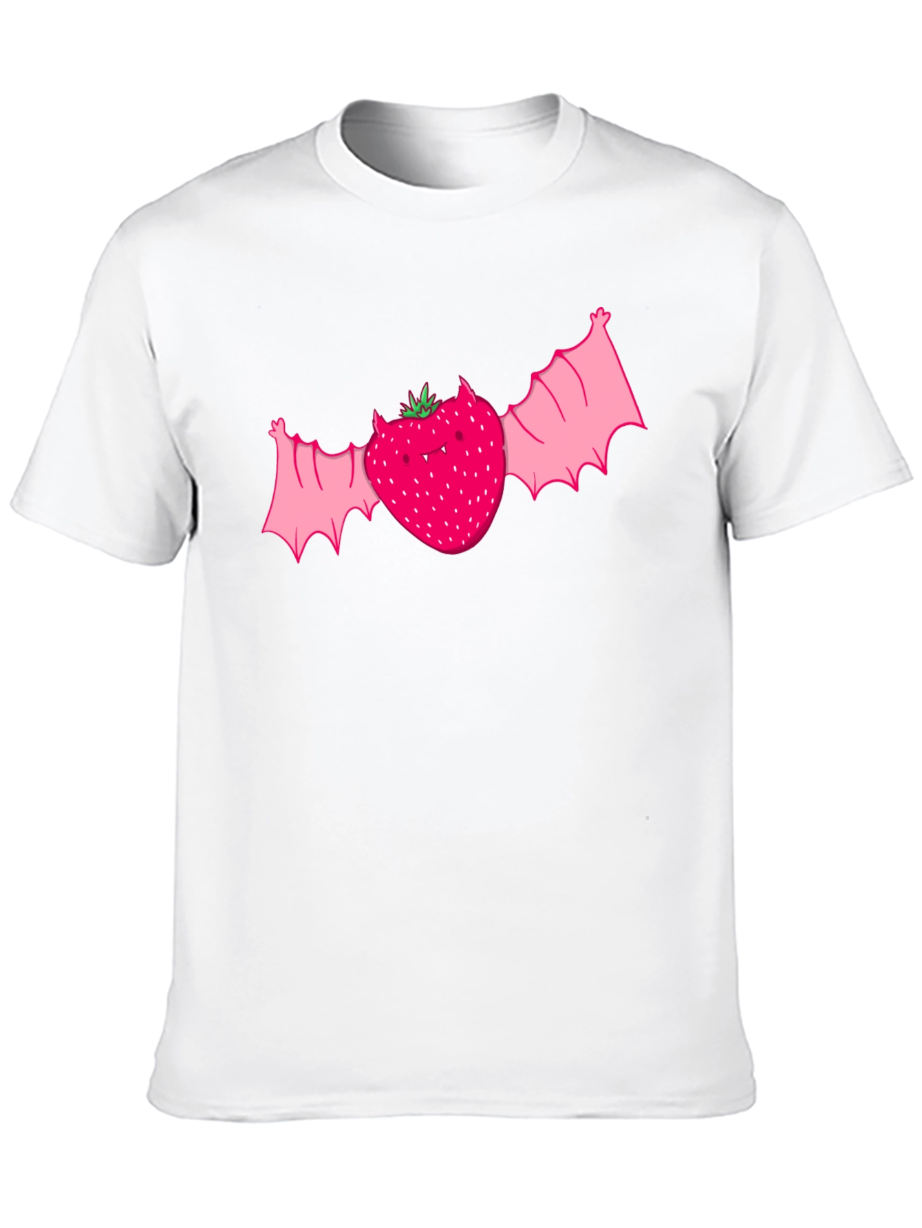 Black Strawberry Bat Graphic Tee - Unique Horror Style view 10