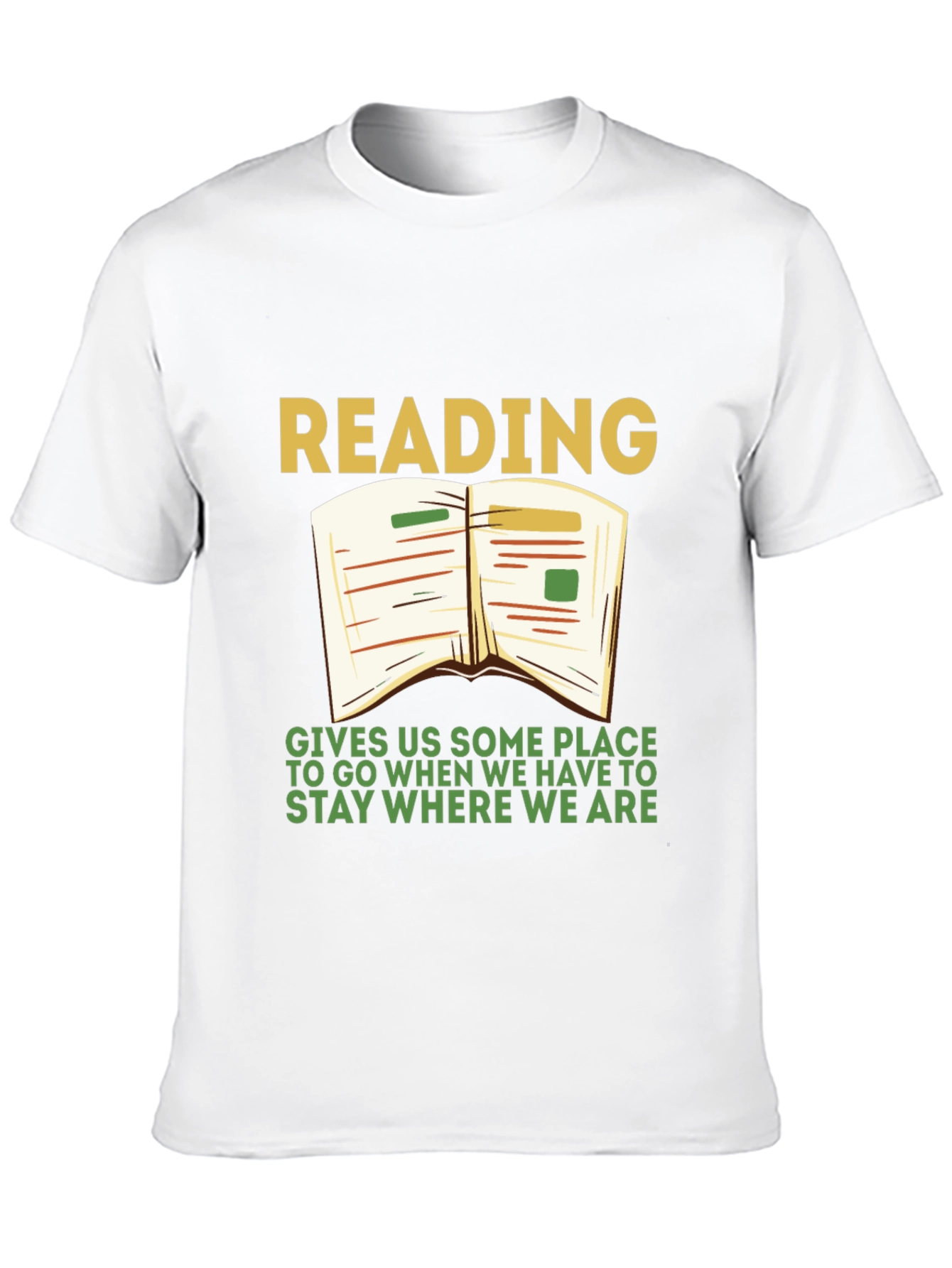 Black Reading T-Shirt: Gives Us Some Place To Go view 10