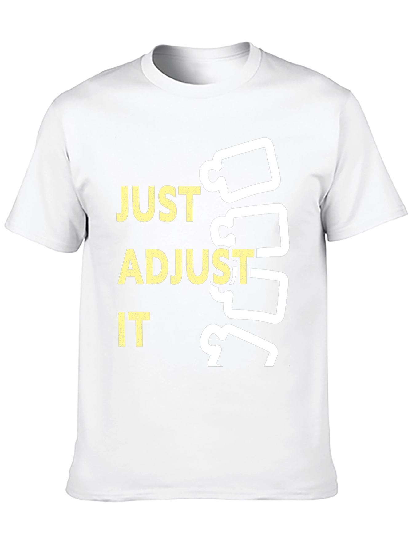 Black Just Adjust It Chiropractic T-Shirt view 10