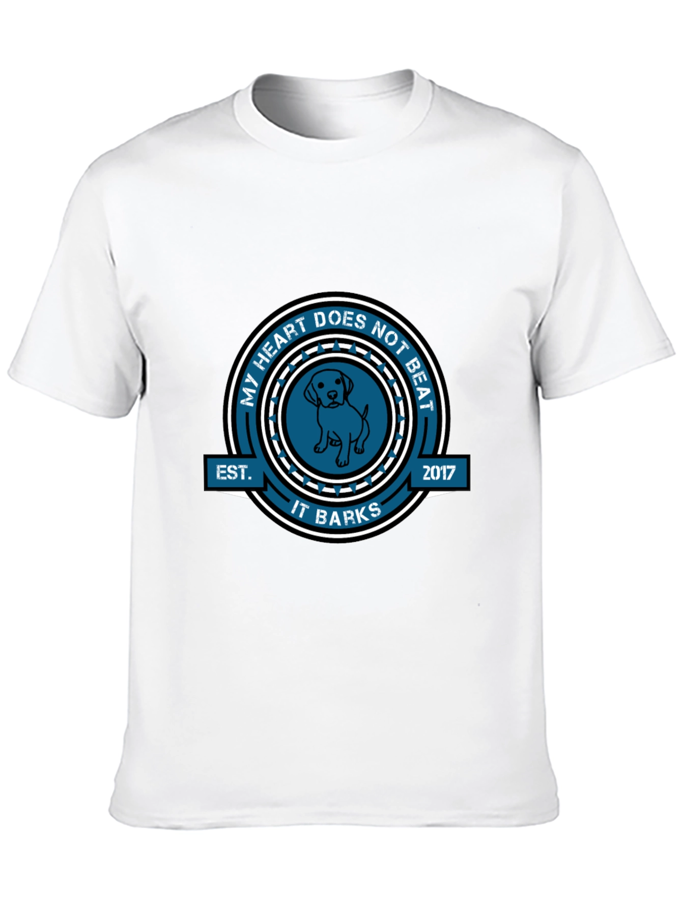 Black My Heart Does Not Beat It Barks T-Shirt view 10