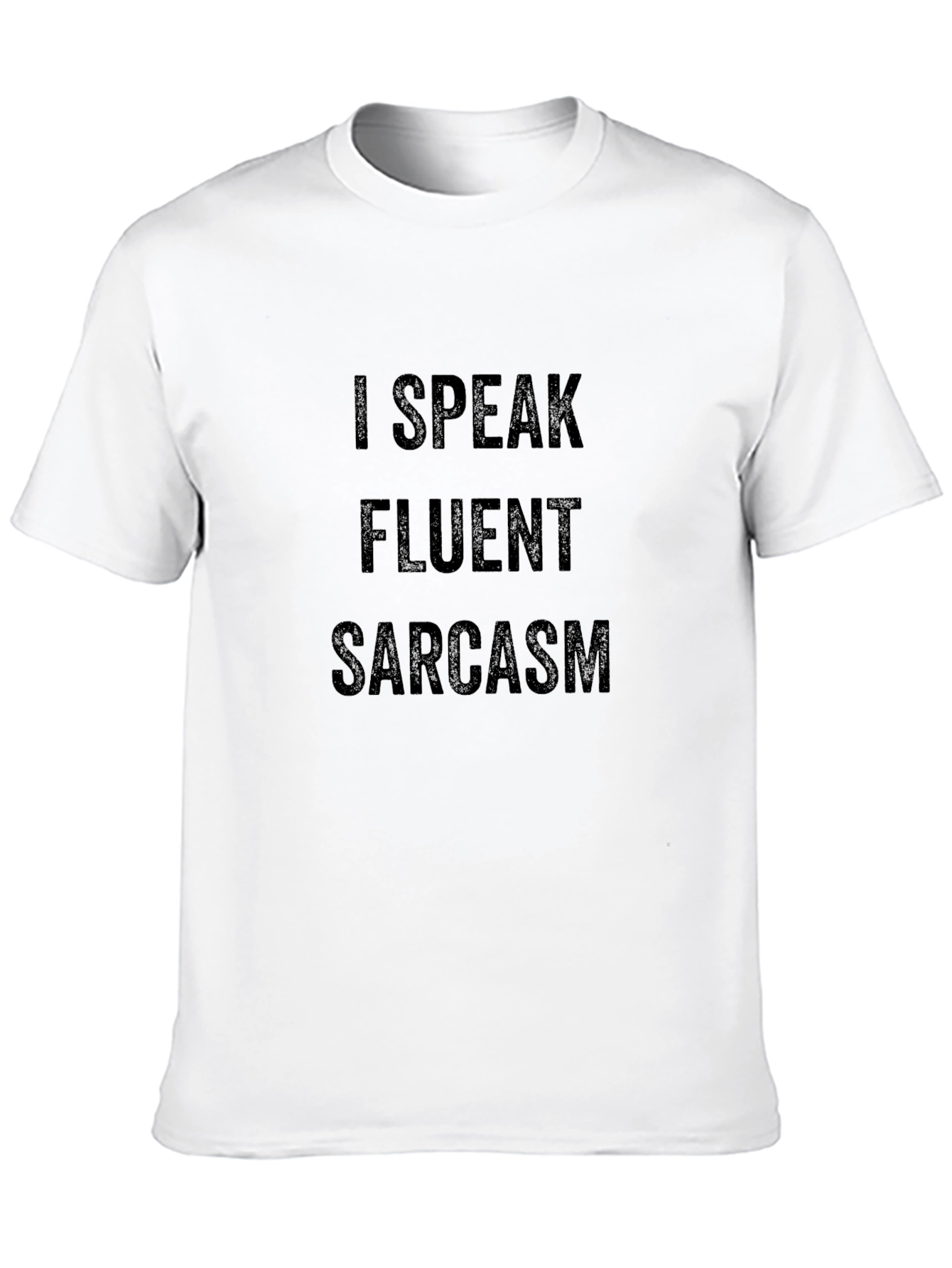 Black Fluent Sarcasm Graphic Tee - Mens Black T-Shirt view 10
