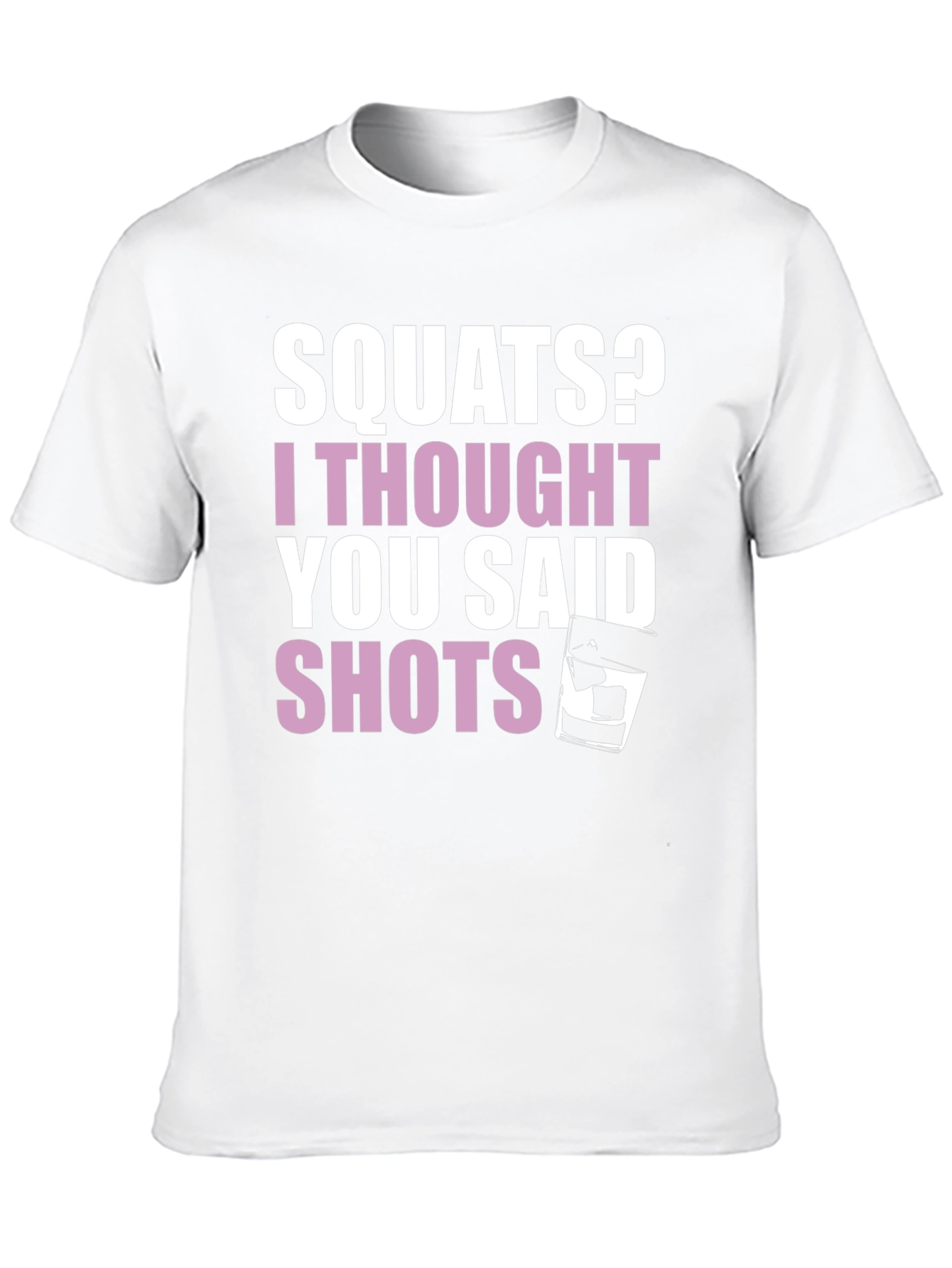 Black Squats or Shots Graphic Tee - Funny Workout Shirt view 10