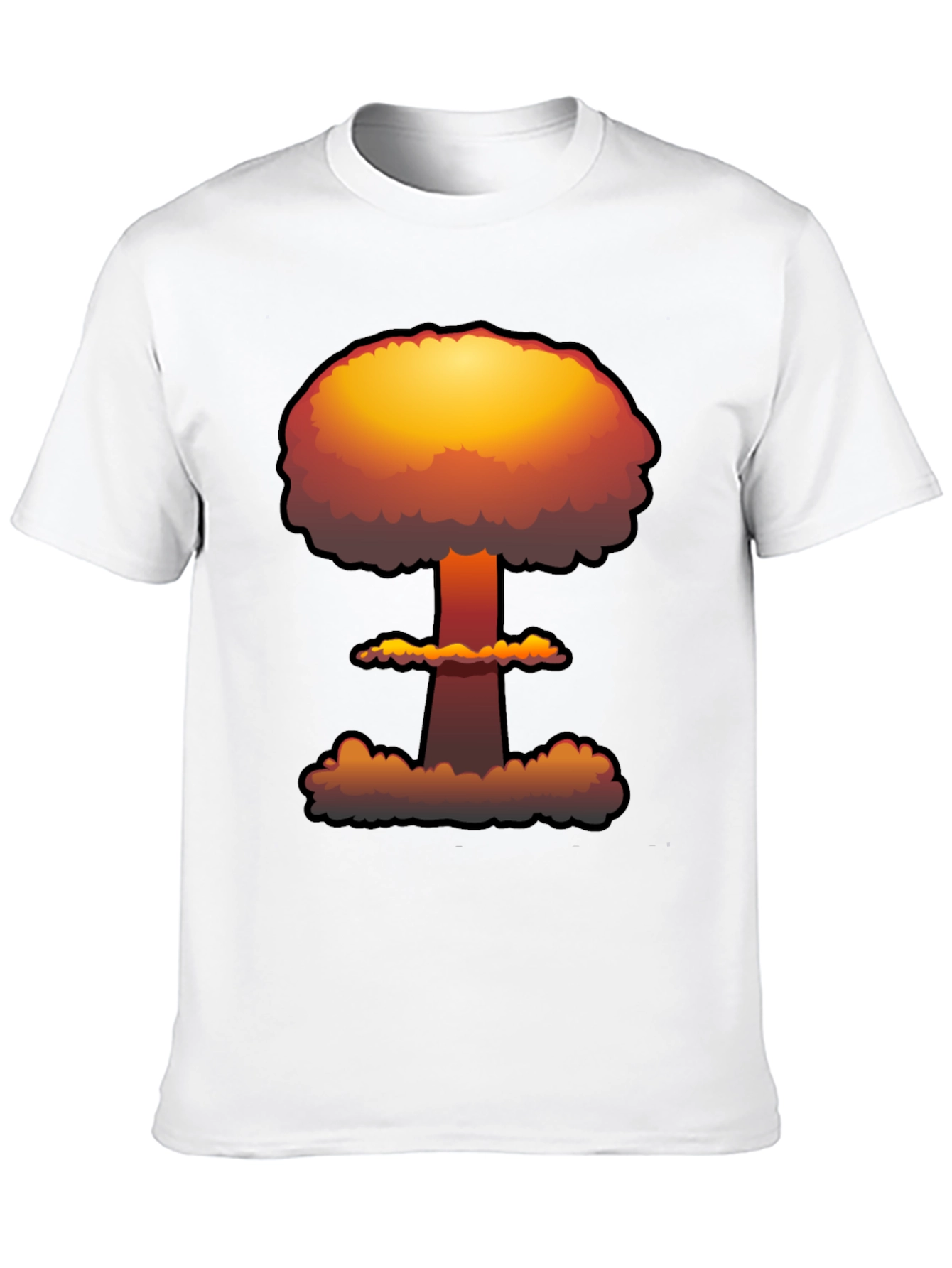 Black Nuclear Explosion Graphic Tee - Soft Cotton view 10
