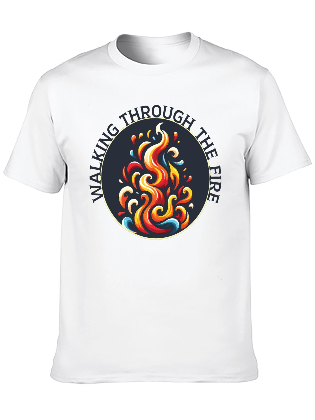 Black Walking Through the Fire Graphic Tee - Black view 10