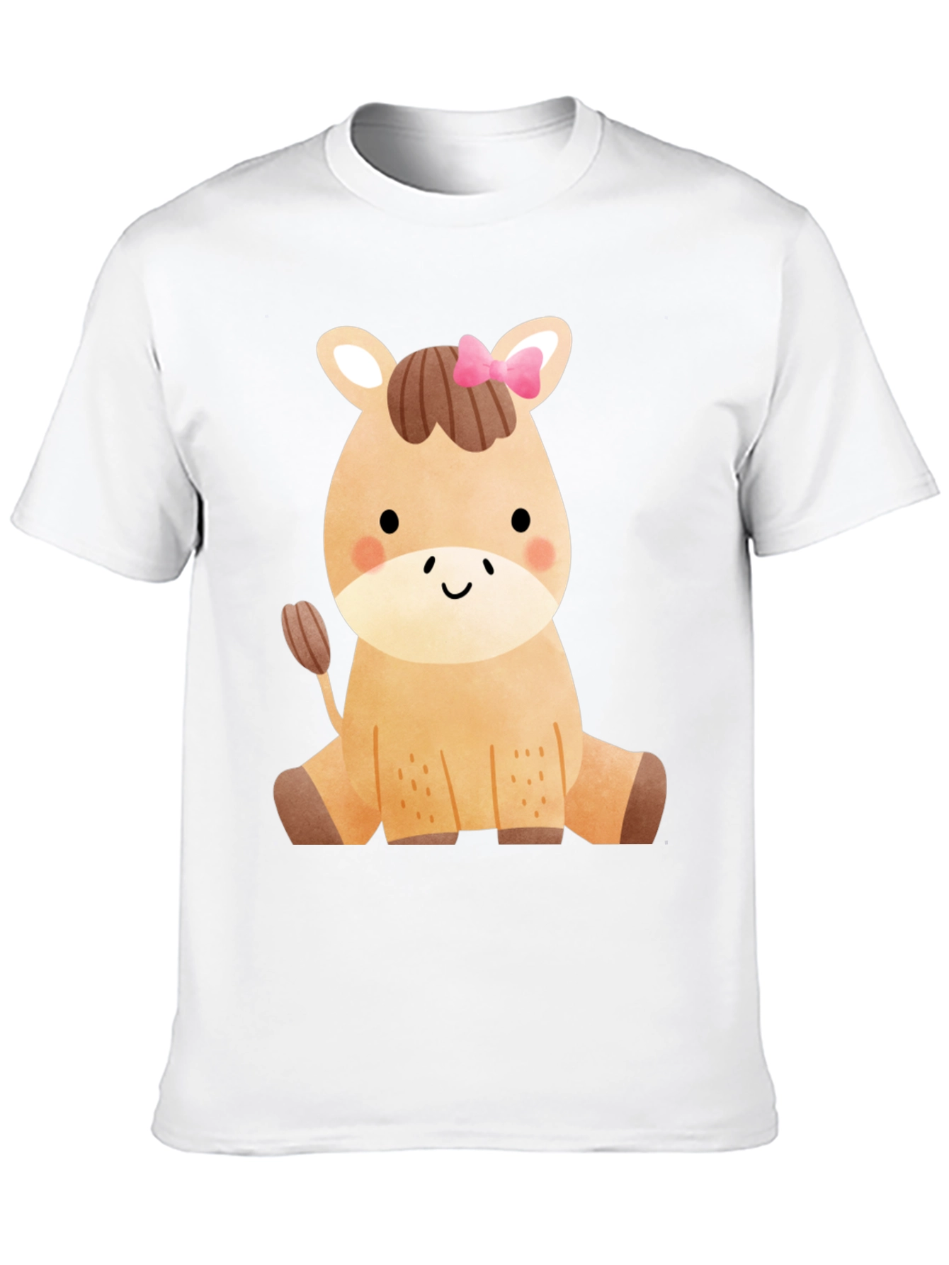 Black Cute Horse Graphic T-Shirt - Fun Animal Tee view 10