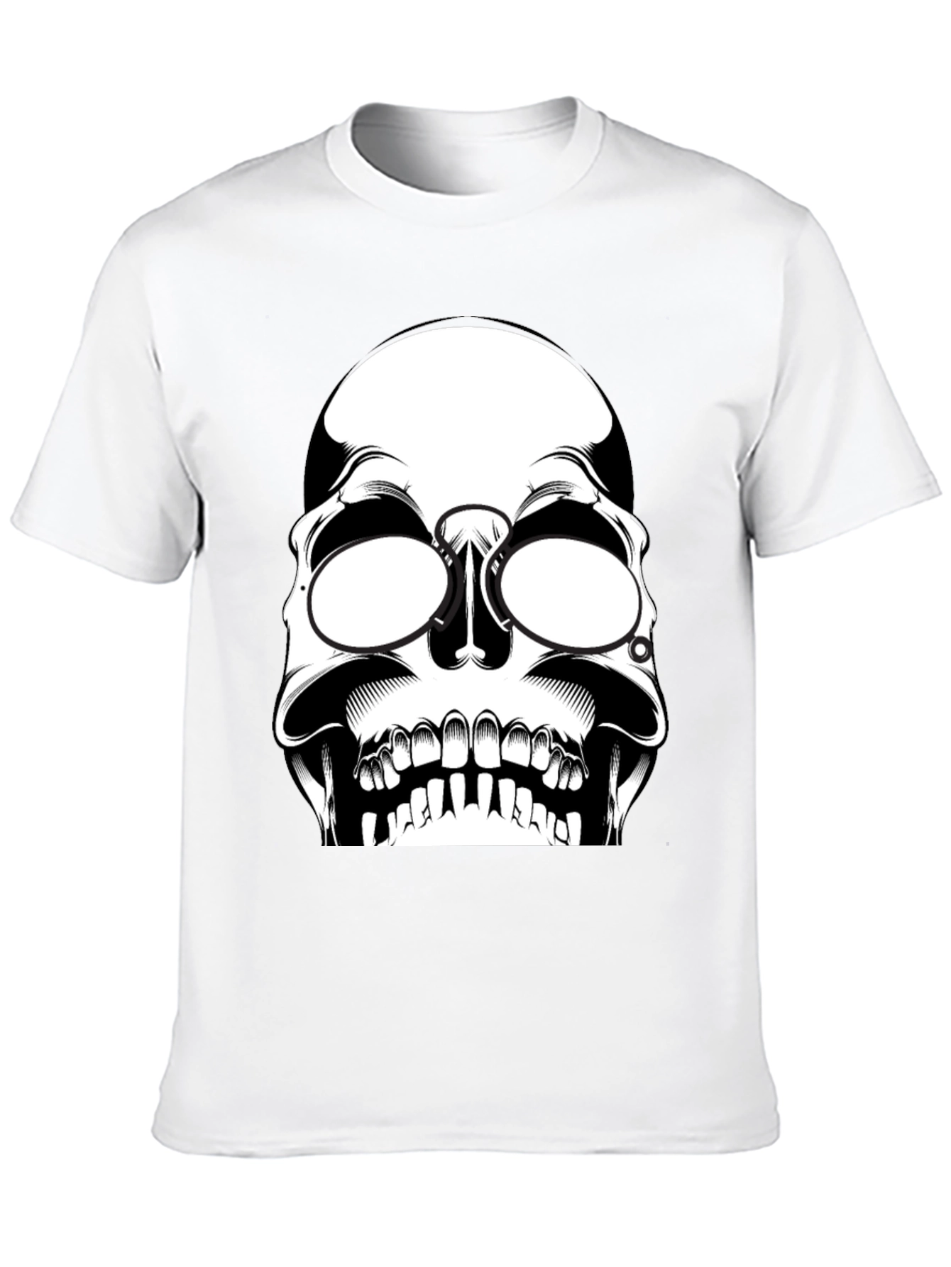 Black Skull Graphic T-Shirt - Edgy Style view 10
