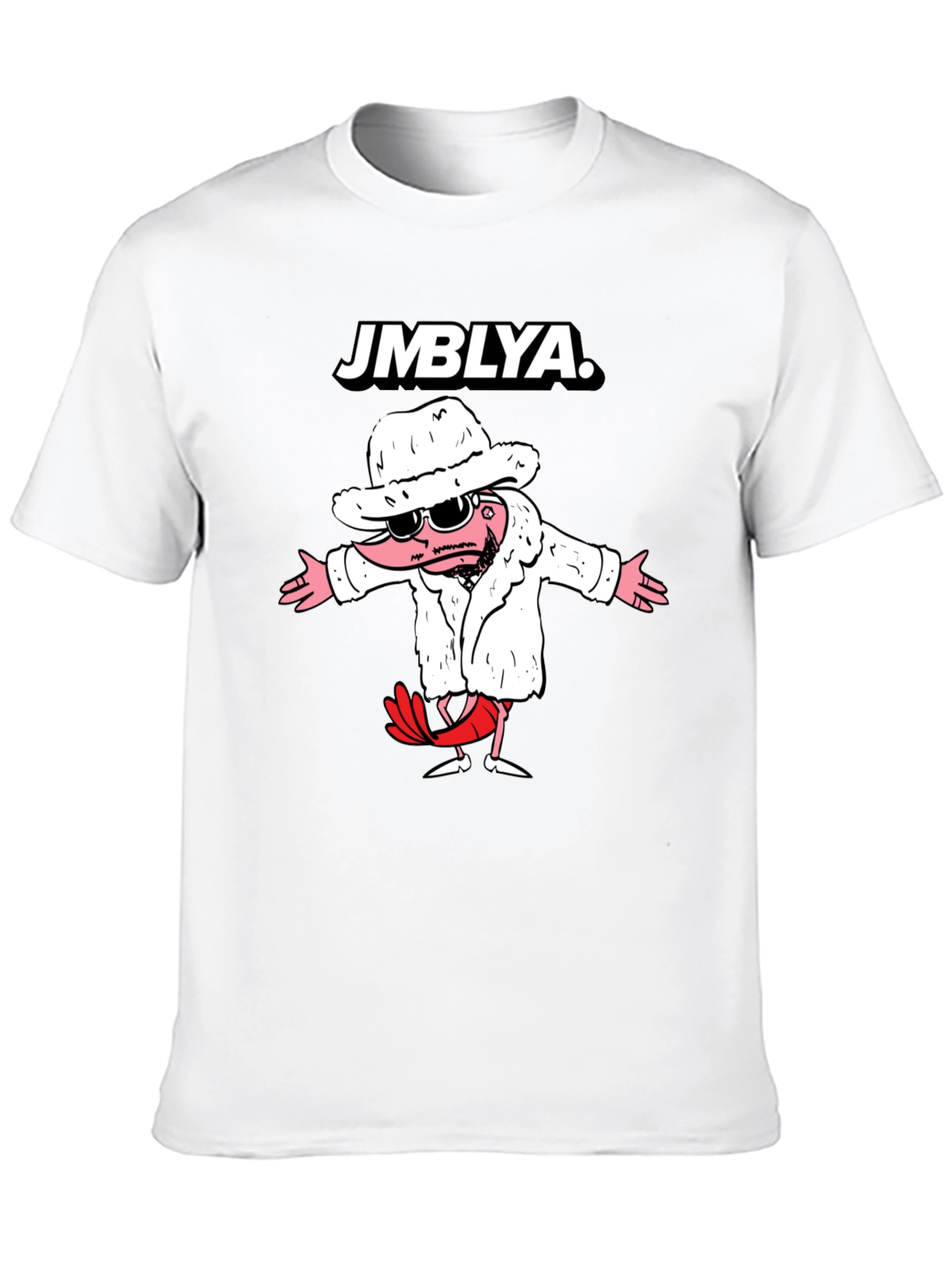 Black JMBYLA Cartoon Character Graphic T-Shirt view 10