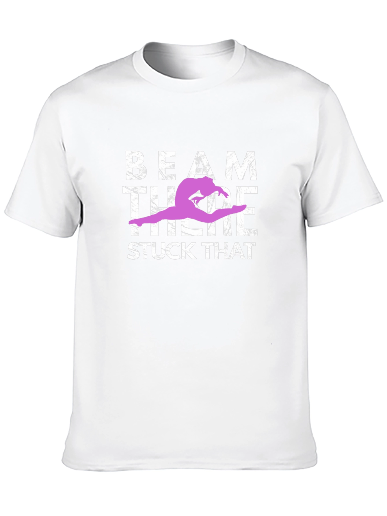 Black Gymnastics Beam T-Shirt - Stuck That Landing Tee view 10