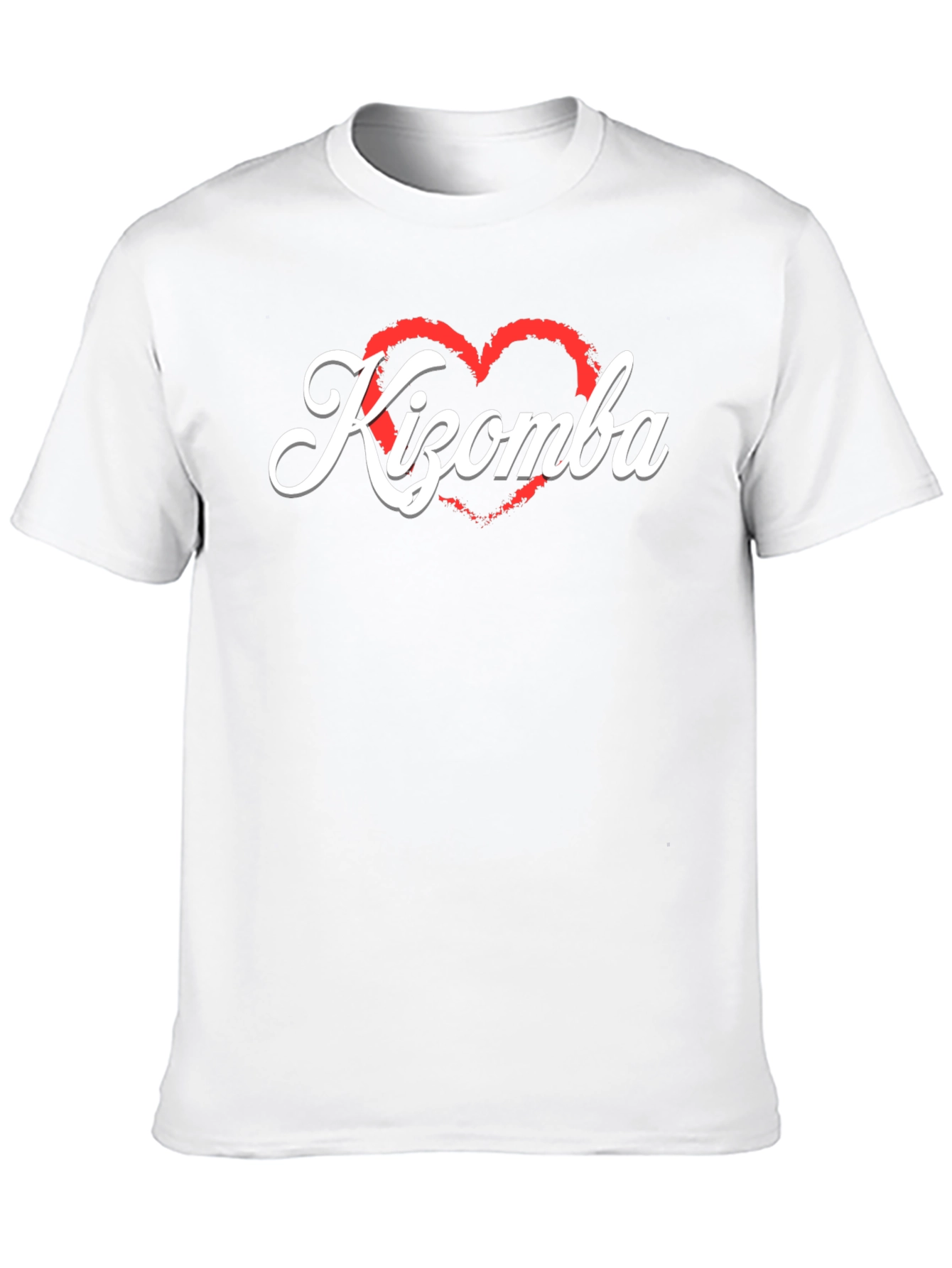 Black Kizomba Heart Graphic Tee - Dance Lover's T-Shirt view 10