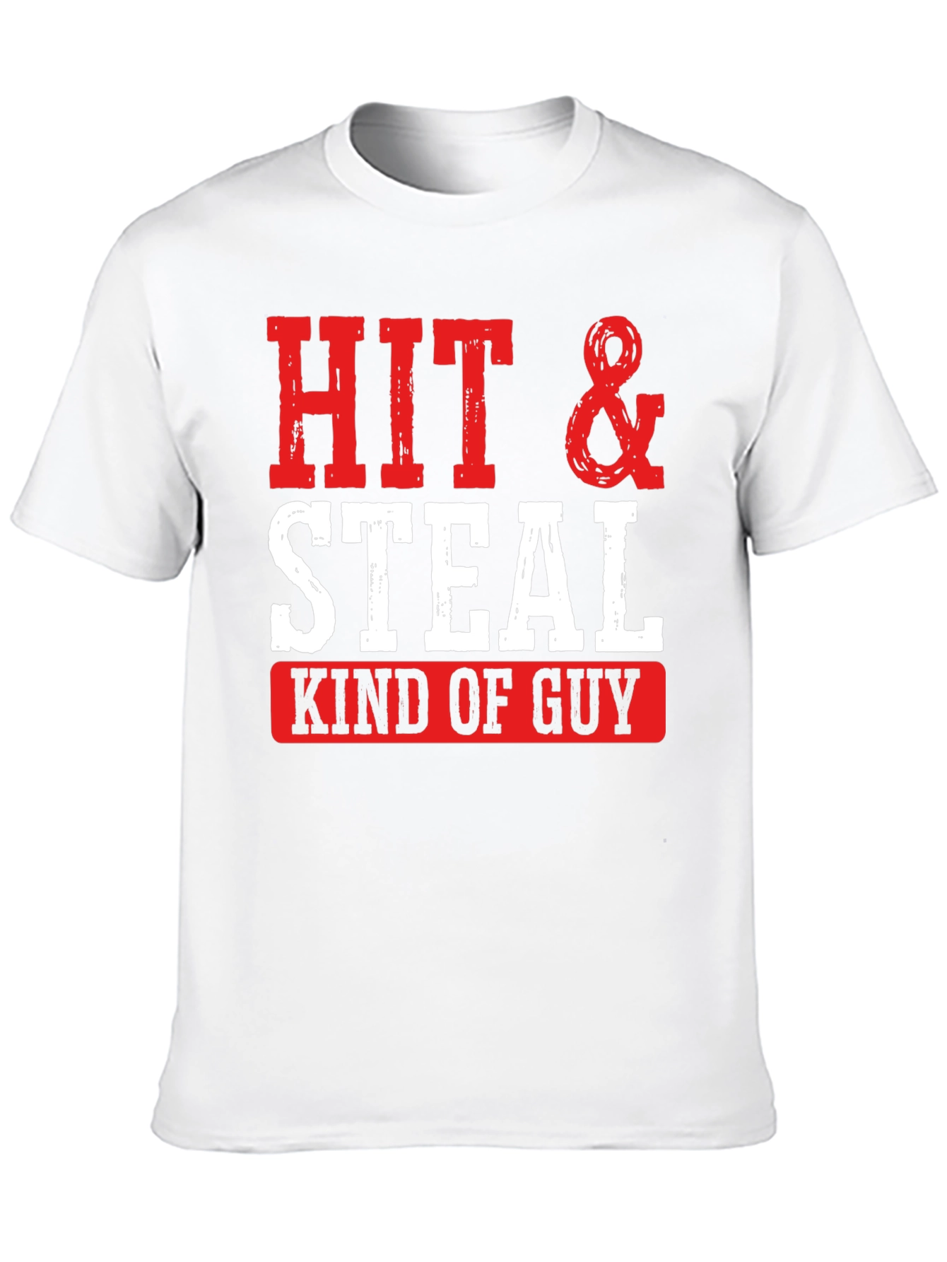 Black Hit & Steal Kind of Guy Graphic Tee view 10