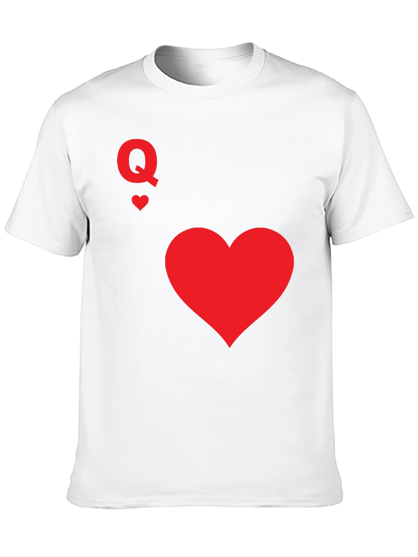 Black Queen of Hearts Black T-Shirt view 10