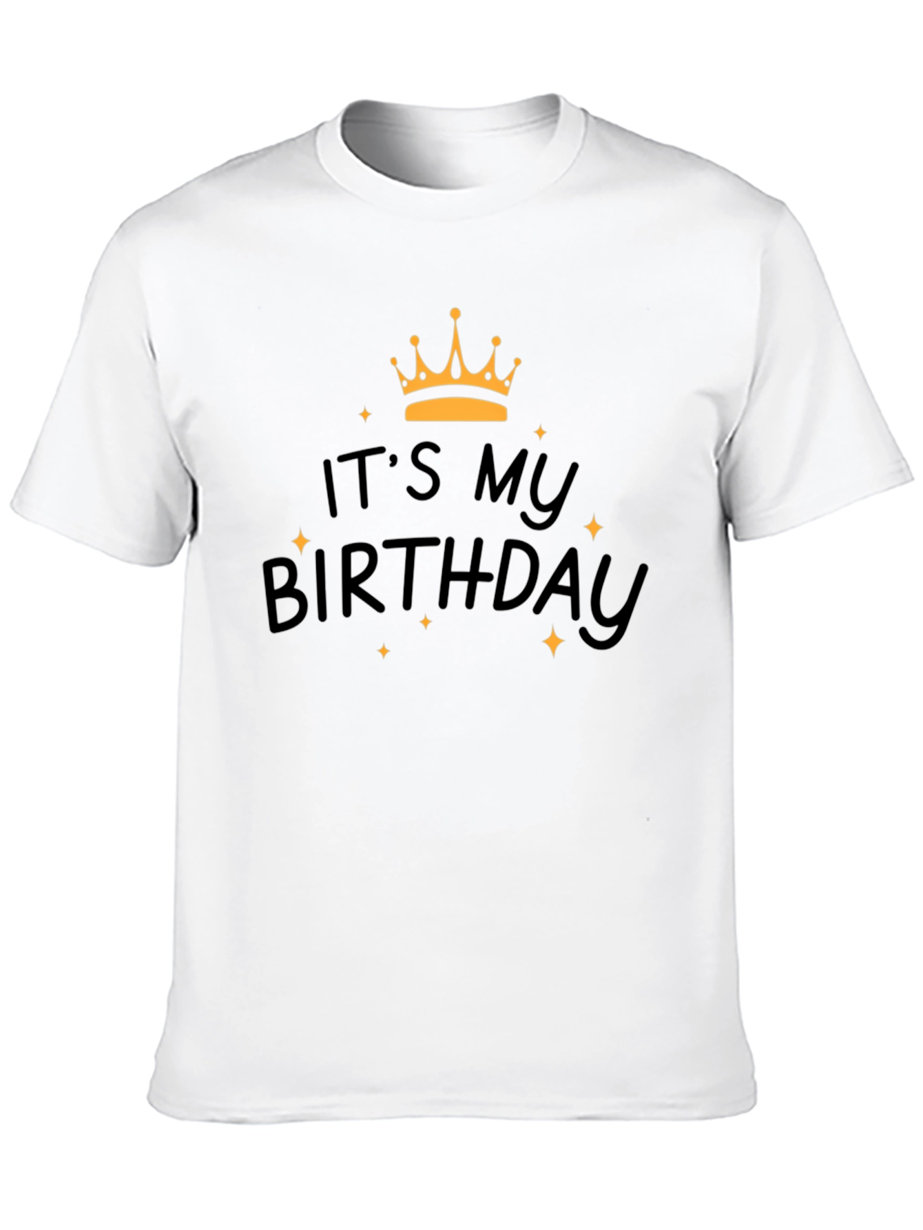 Black It's My Birthday T-Shirt - Black view 10