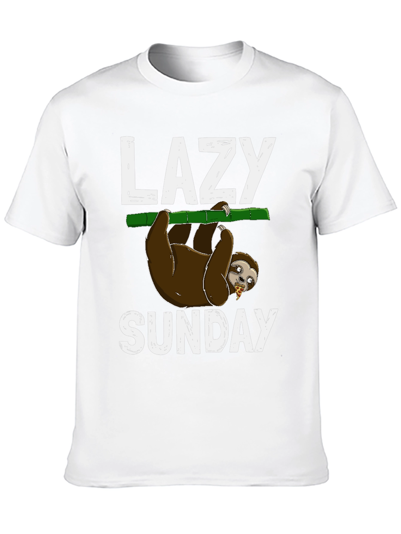 Black Lazy Sunday Sloth T-Shirt view 10