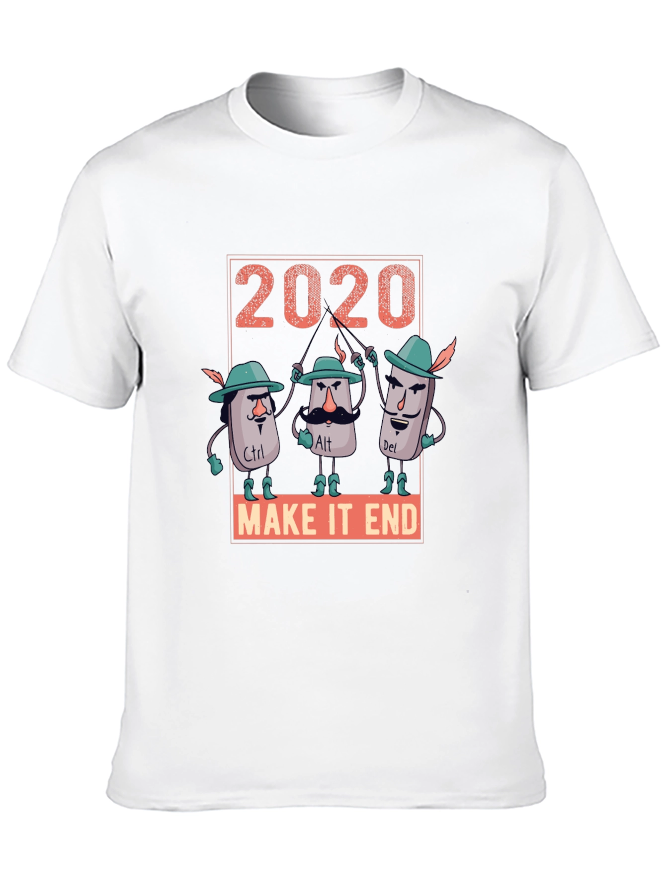 Black 2020 Keyboard Warrior T-Shirt view 10